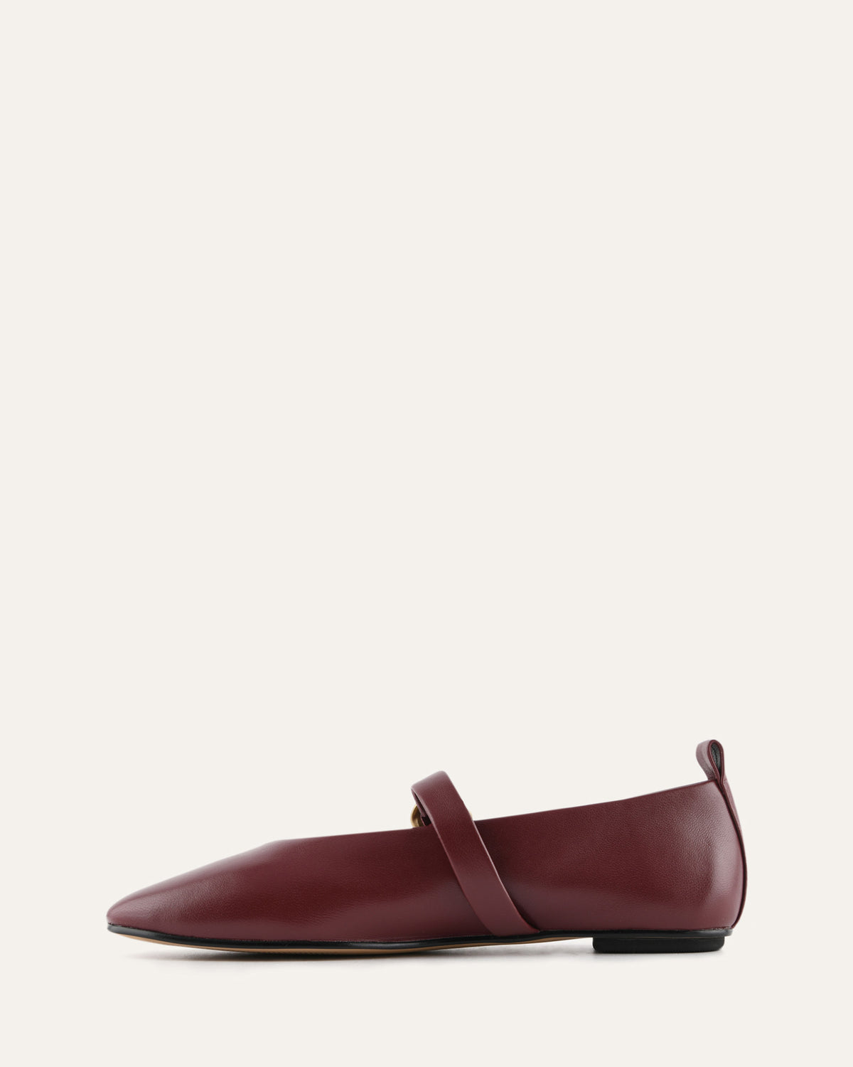 VALLEY BALLET FLATS MULBERRY LEATHER