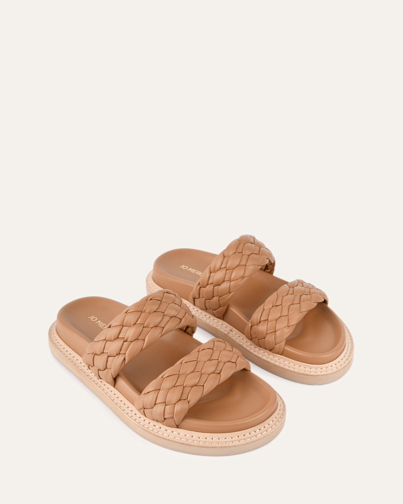 VEGA FLAT SANDALS TOFFEE LEATHER image