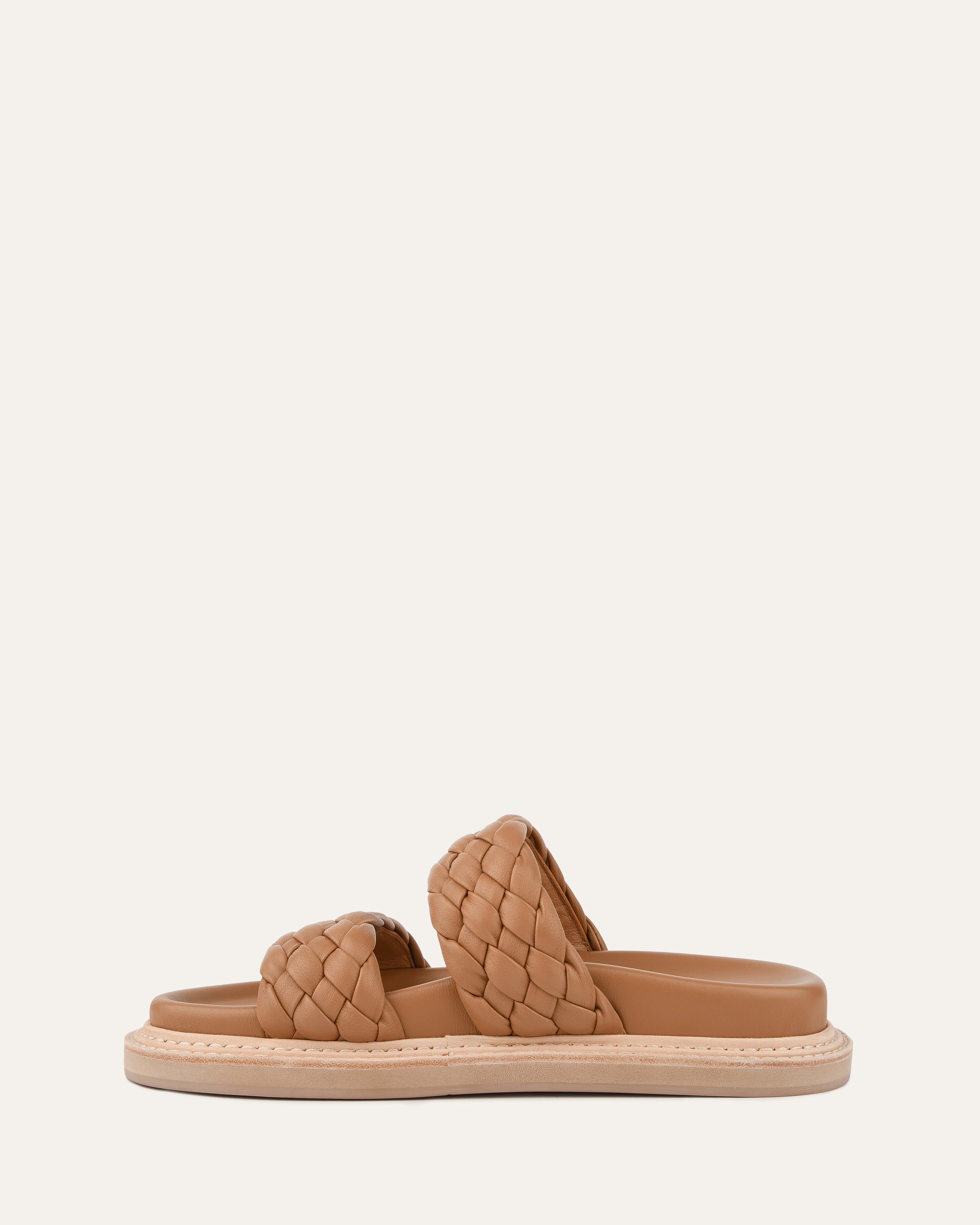 VEGA FLAT SANDALS TOFFEE LEATHER image
