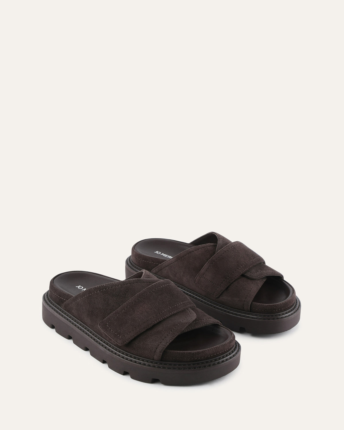 VERVE FLAT SANDALS BITTER CHOC SUEDE