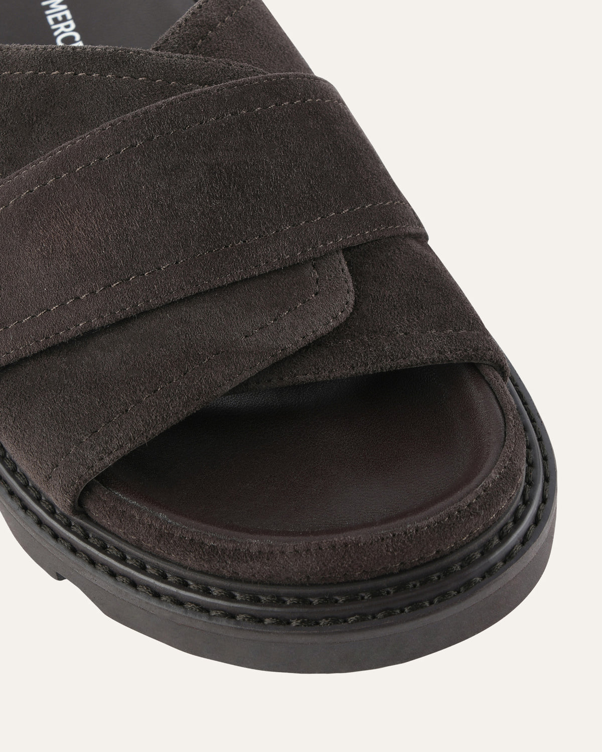 VERVE FLAT SANDALS BITTER CHOC SUEDE