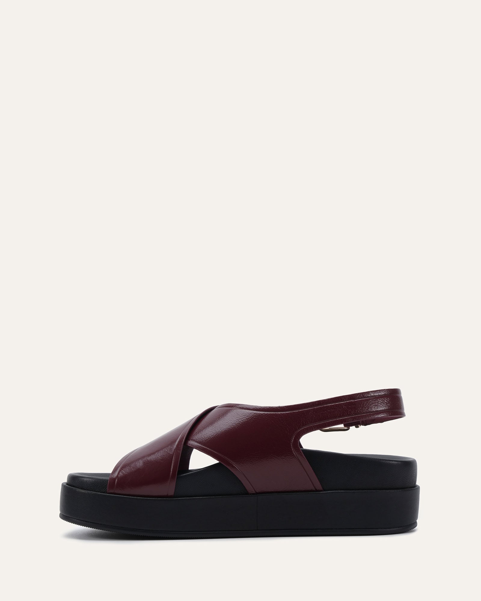 WALT FLAT SANDALS MERLOT LEATHER image