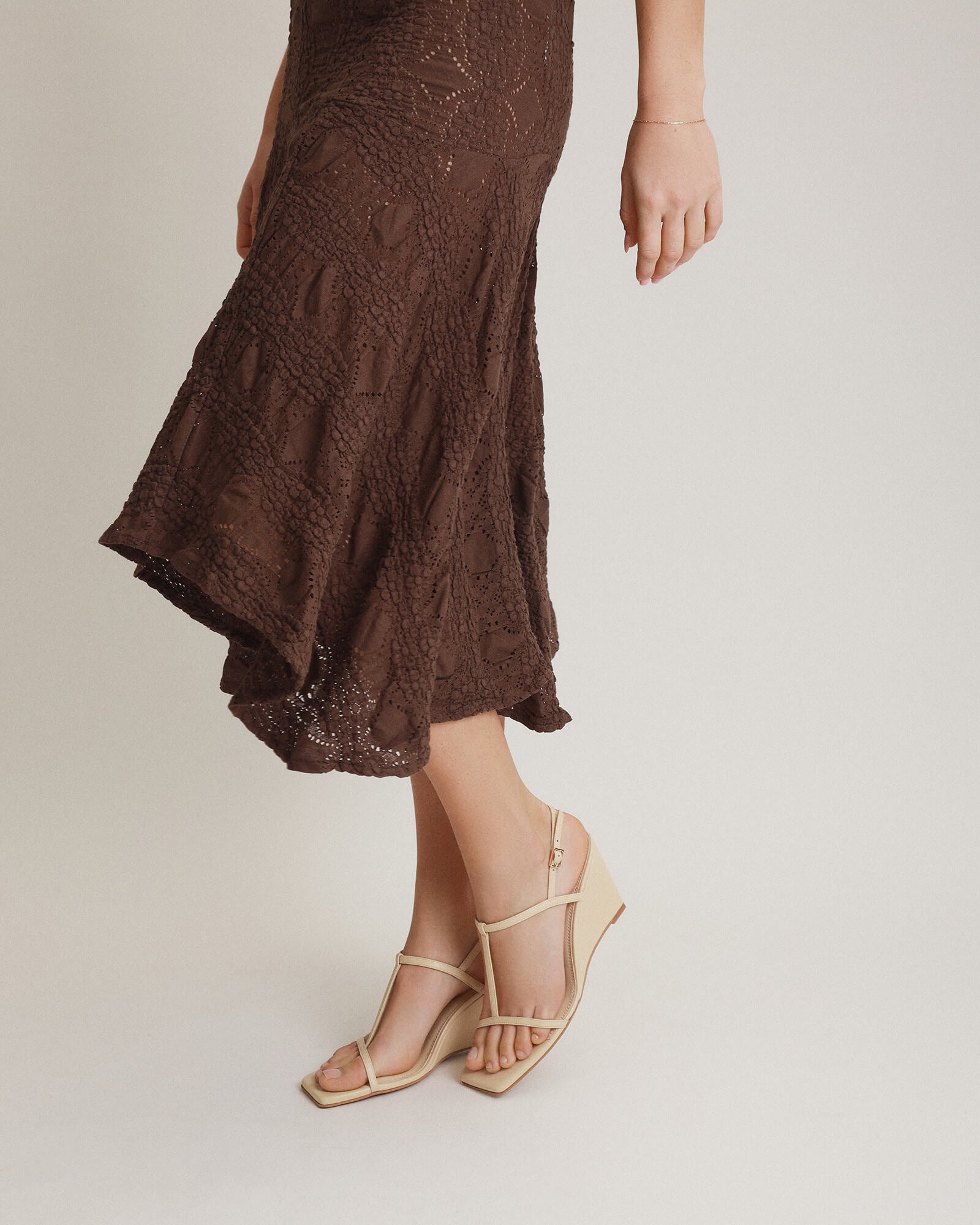 OPHELIA MID HEEL WEDGES BUTTER LEATHER image