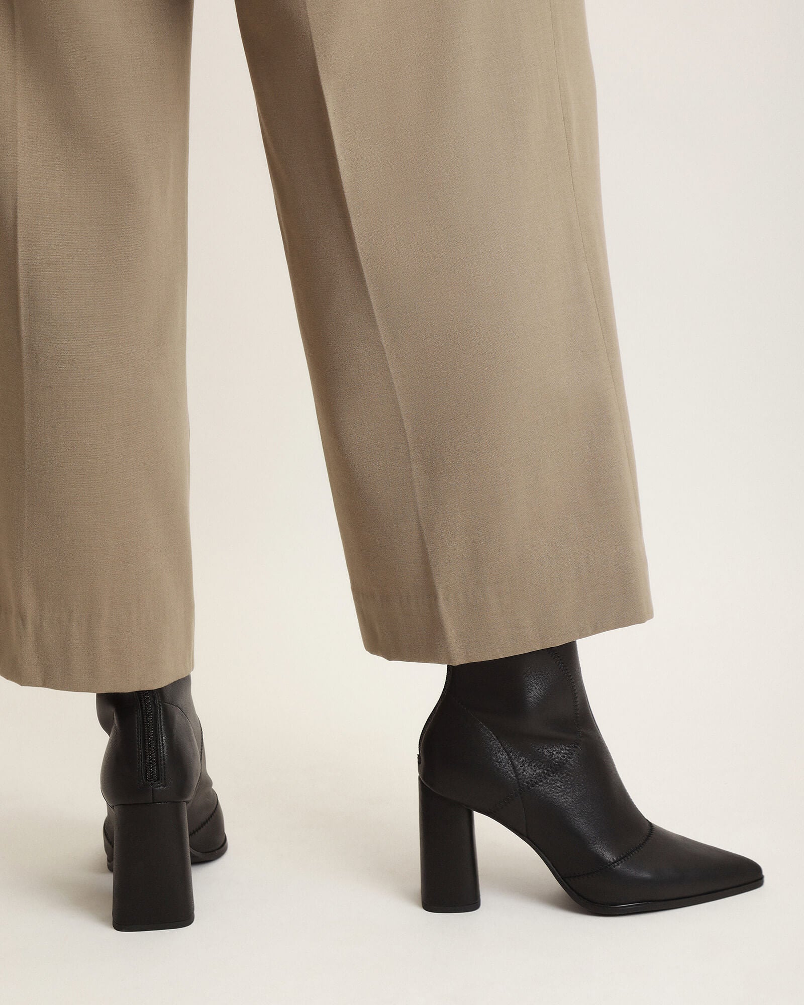 TEX HIGH ANKLE BOOTS BLACK LEATHER image