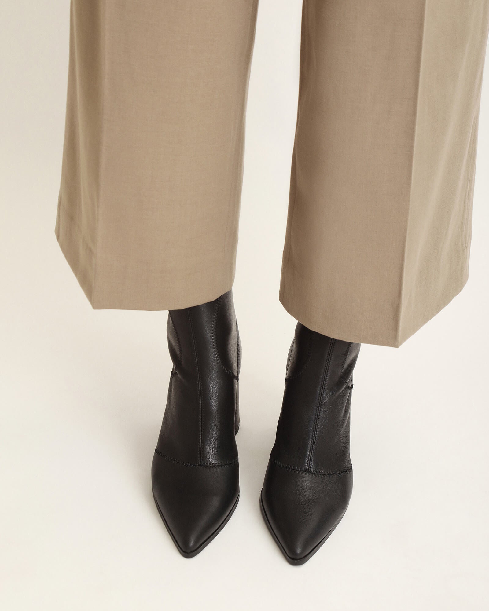 TEX HIGH ANKLE BOOTS BLACK LEATHER image