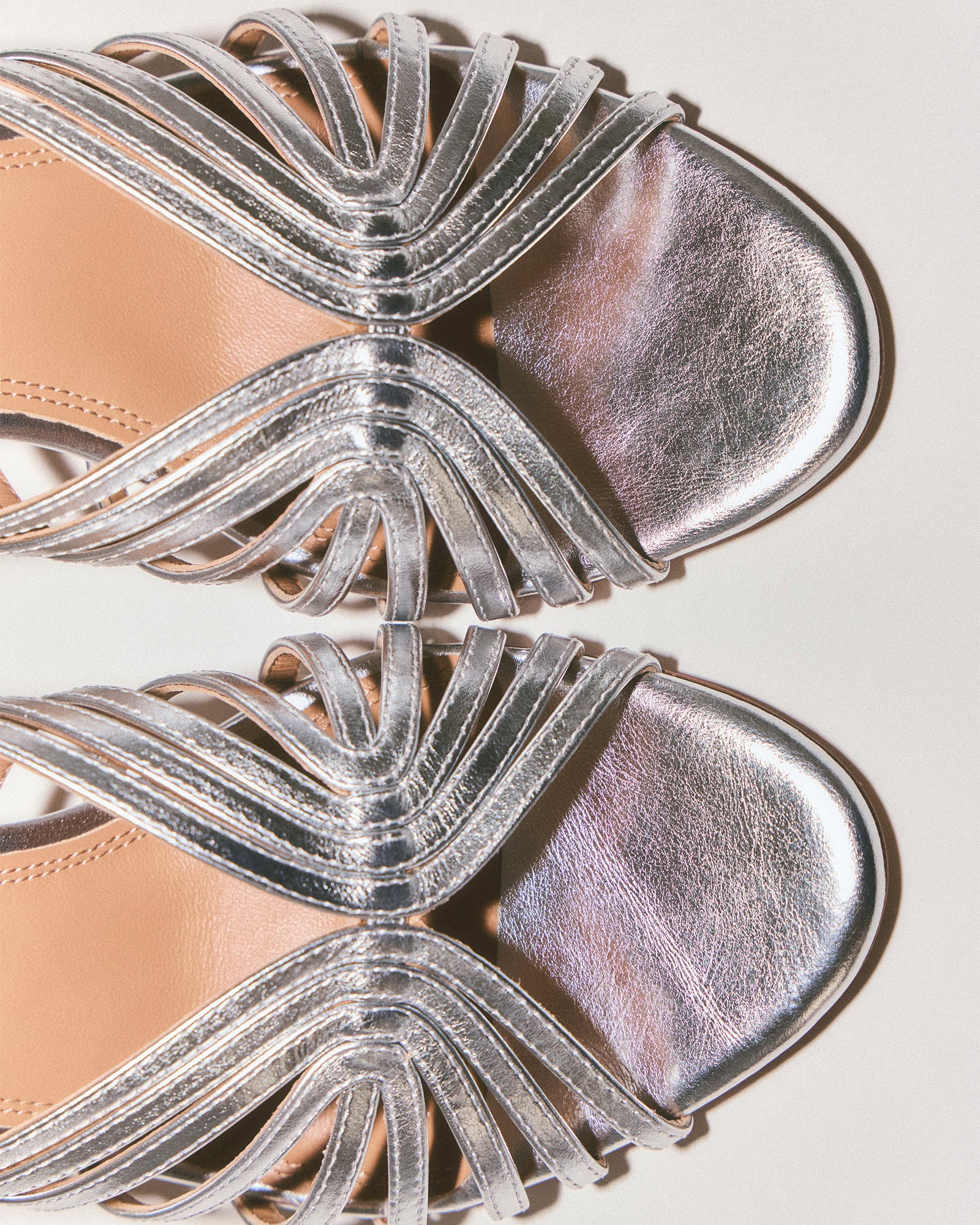ALEX MID SANDALS SILVER METALLIC image