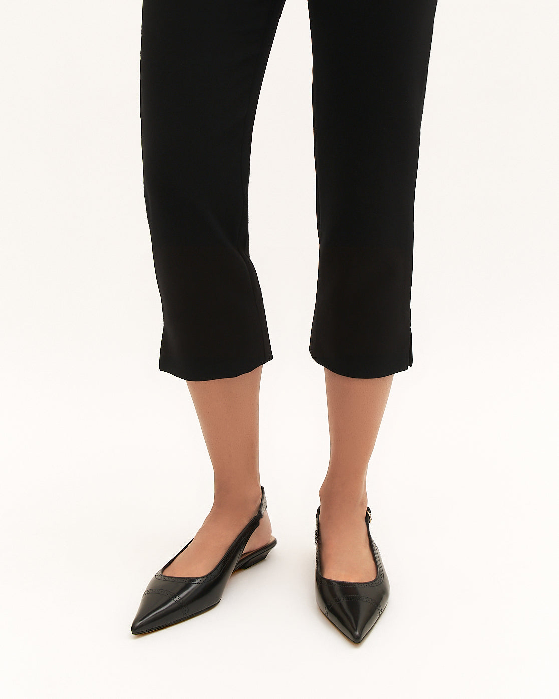 ANWAR DRESS FLATS BLACK LEATHER image