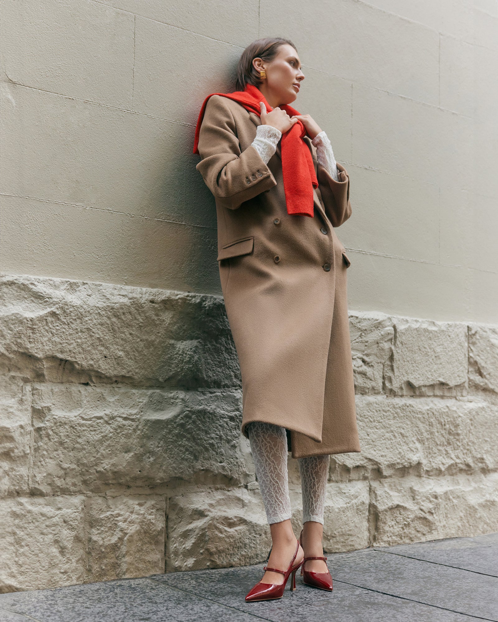 ARCHER HIGH HEELS RUBY RED PATENT image