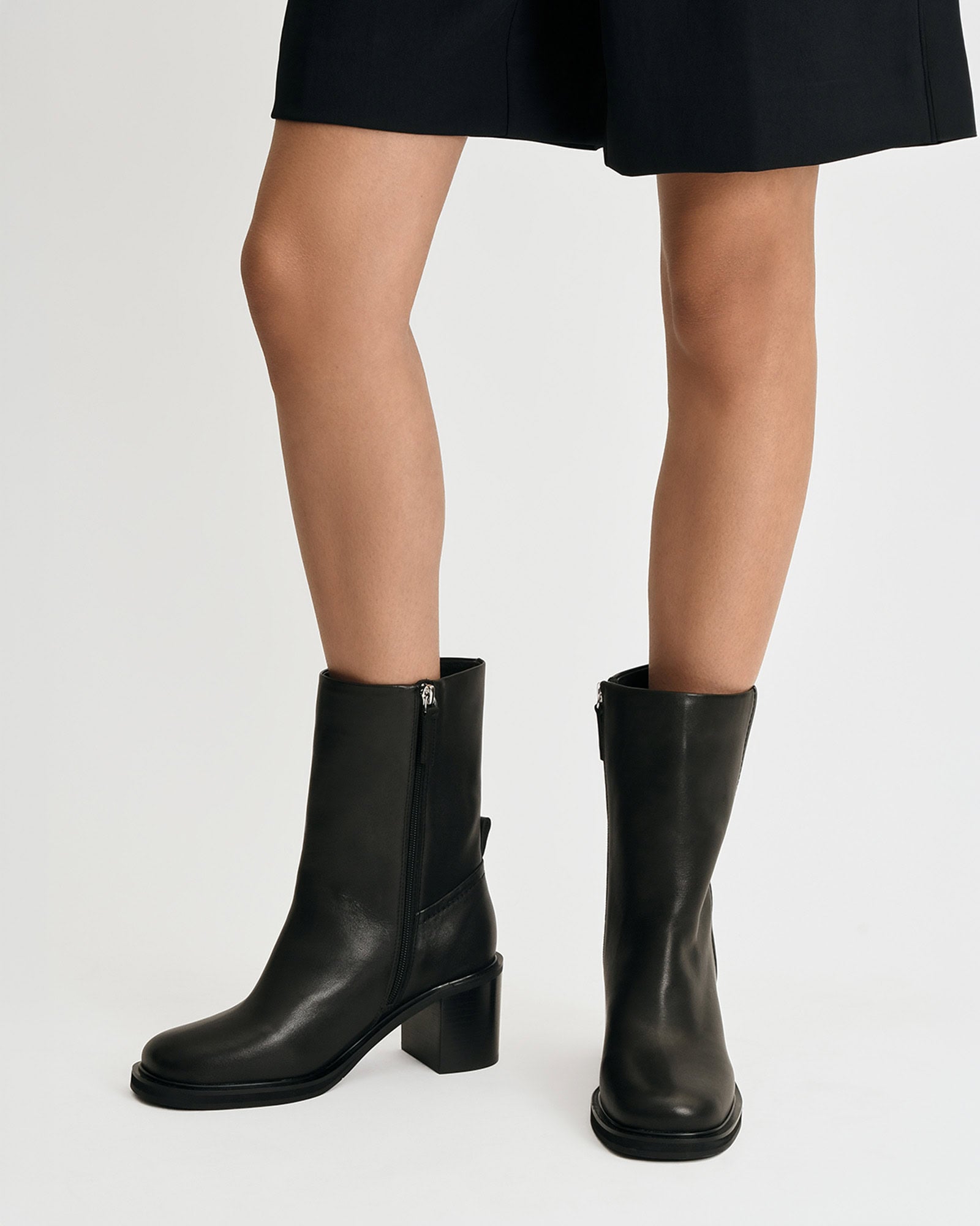 ATTICUS CALF BOOTS BLACK LEATHER image