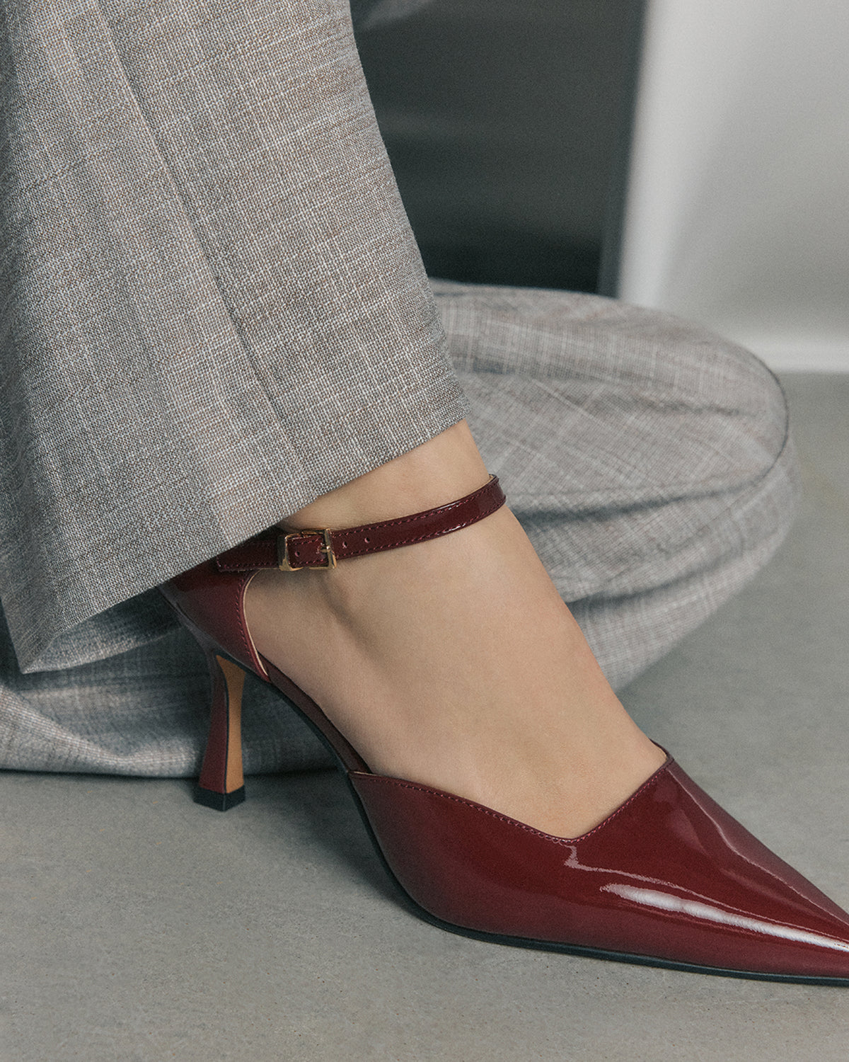 AXEL HIGH HEELS MULBERRY PATENT