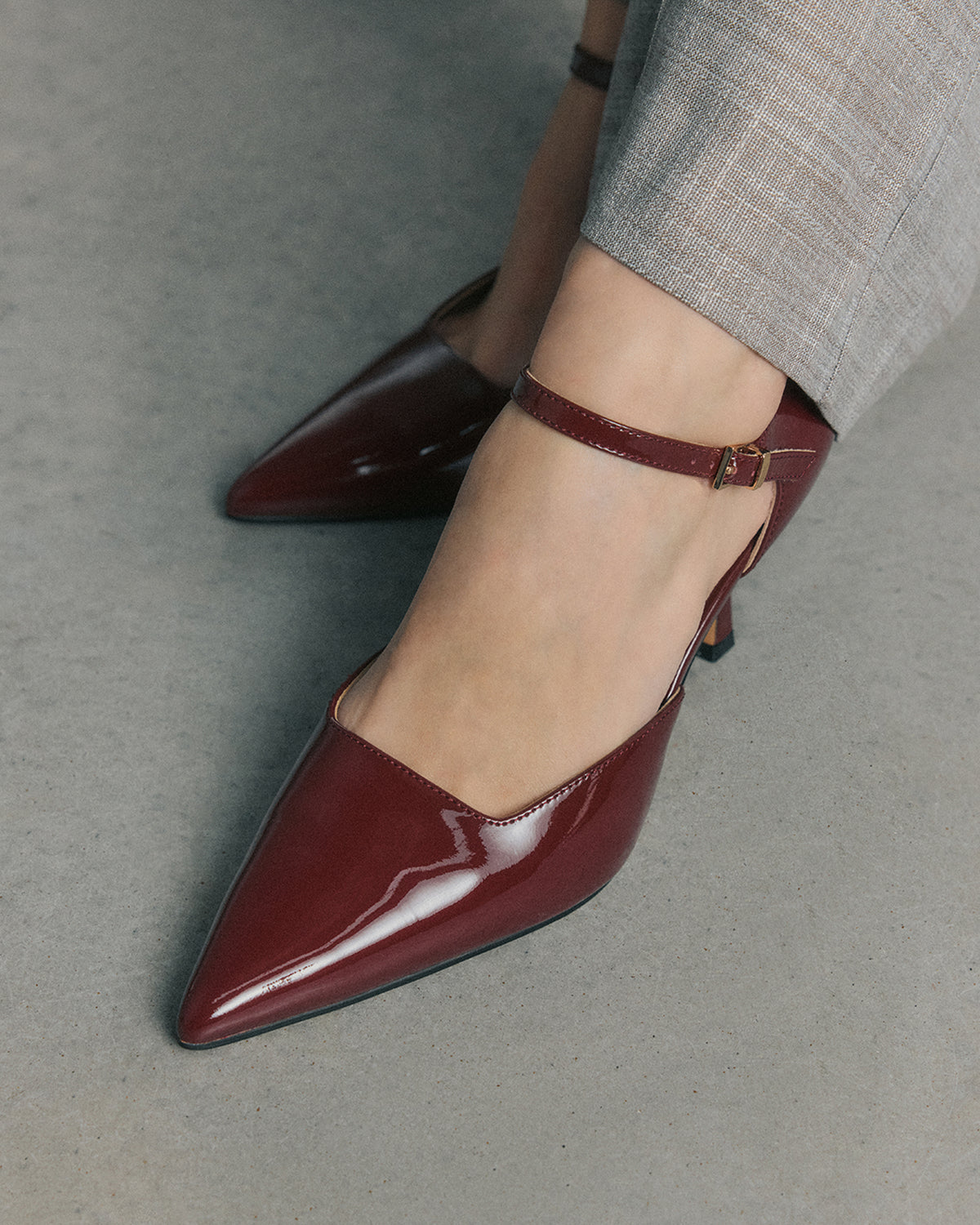 AXEL HIGH HEELS MULBERRY PATENT