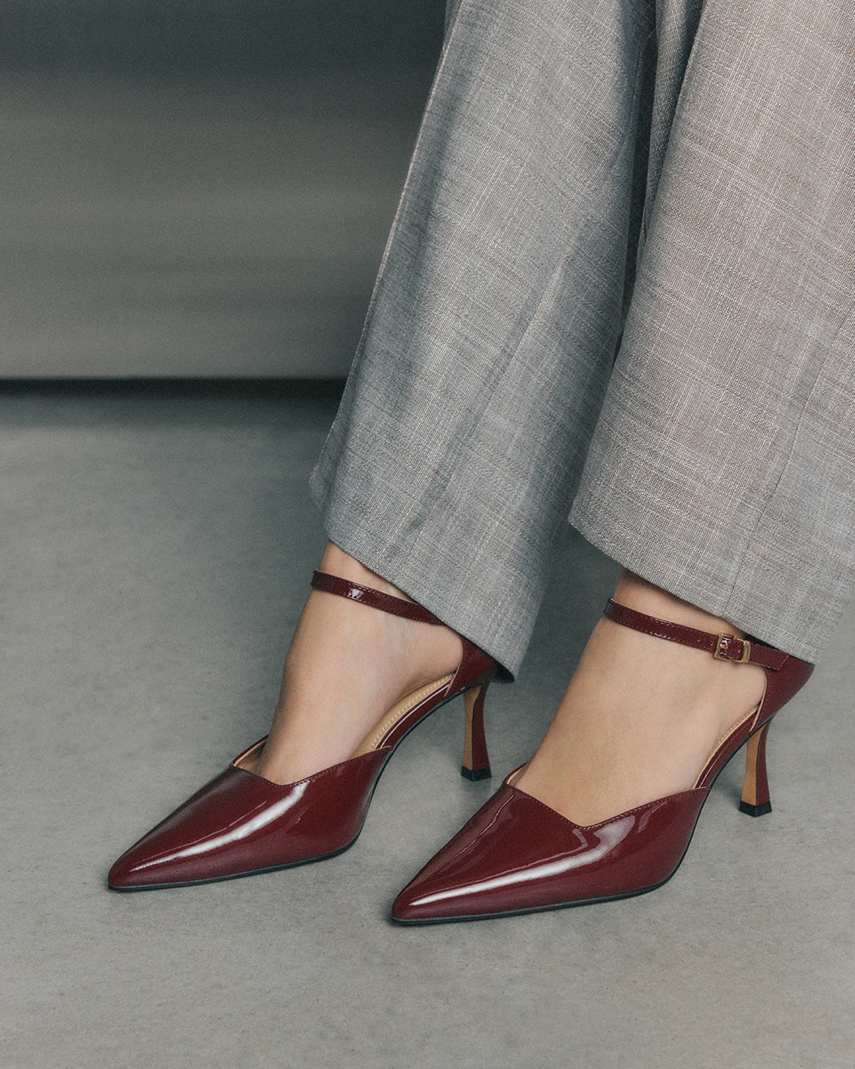 AXEL HIGH HEELS MULBERRY PATENT