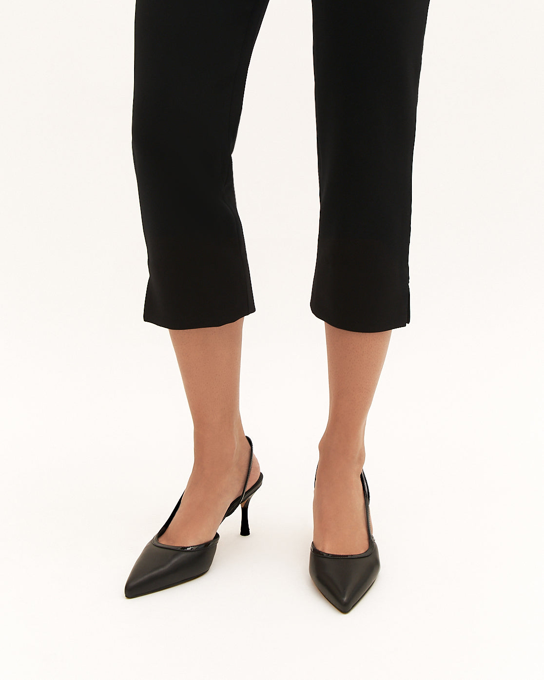 BECK MID HEELS BLACK LEATHER image