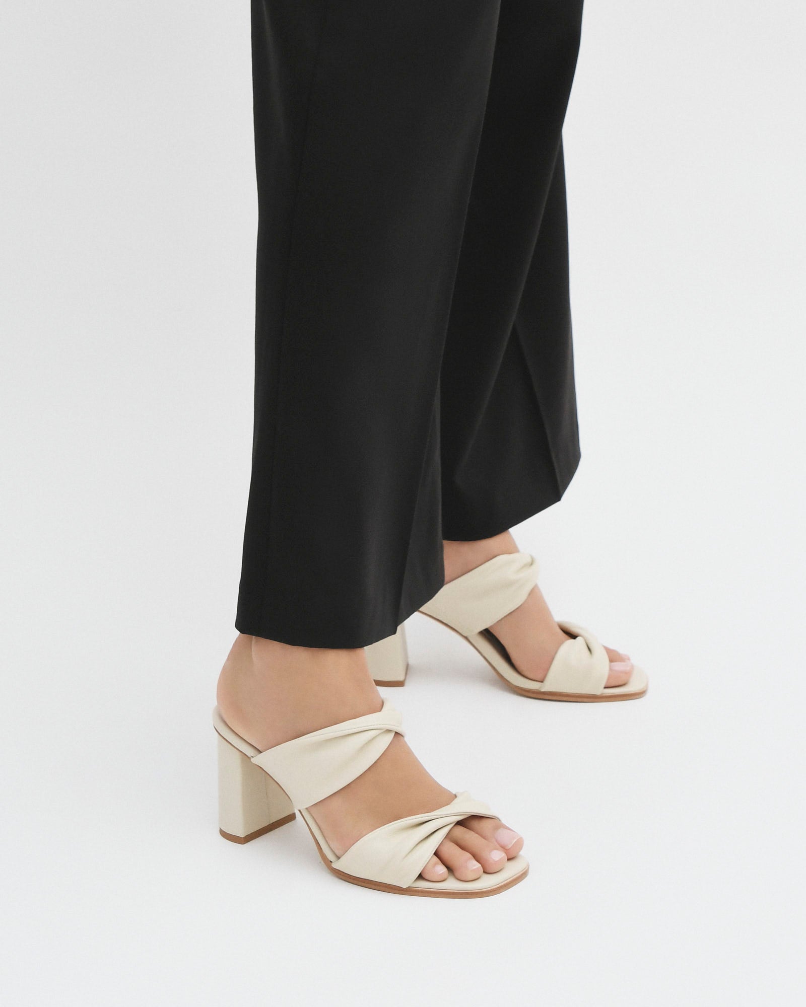 CAYLIE HIGH HEEL SANDALS BONE LEATHER image