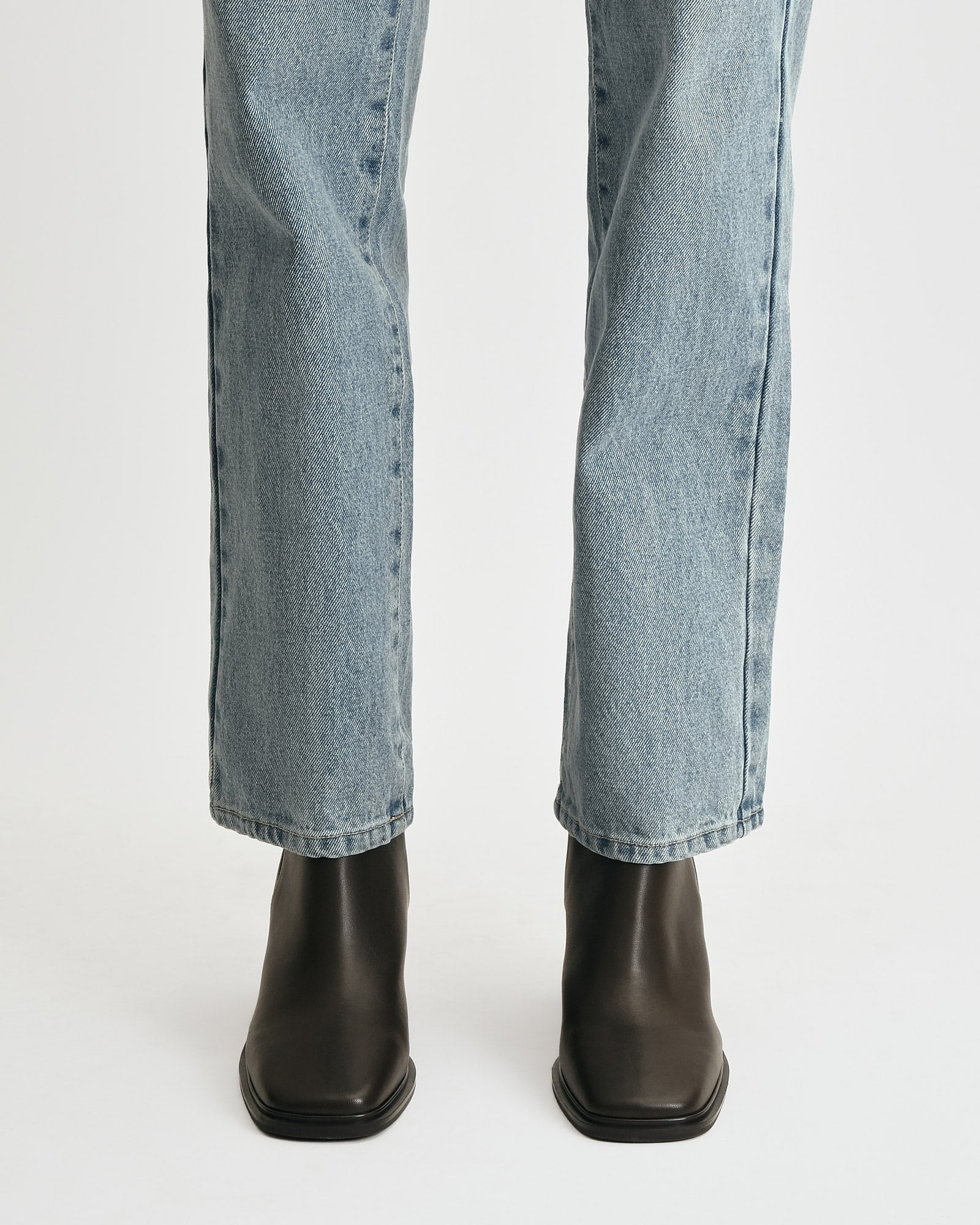 CHARLIE MID ANKLE BOOTS BITTER CHOC LEATHER image