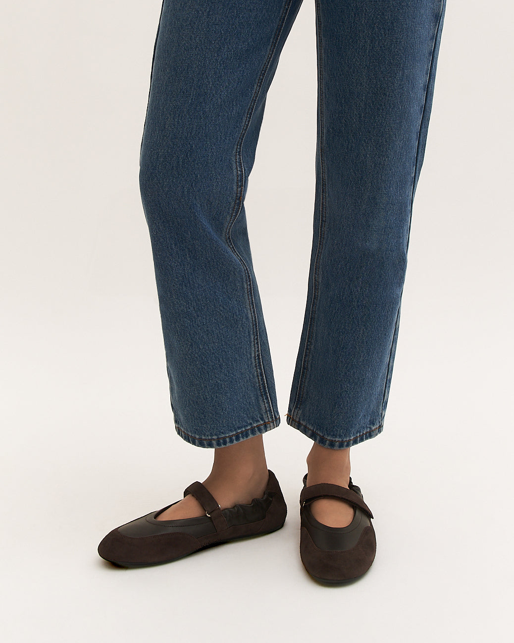 CHEVY CASUAL FLATS BITTER CHOC MULTI