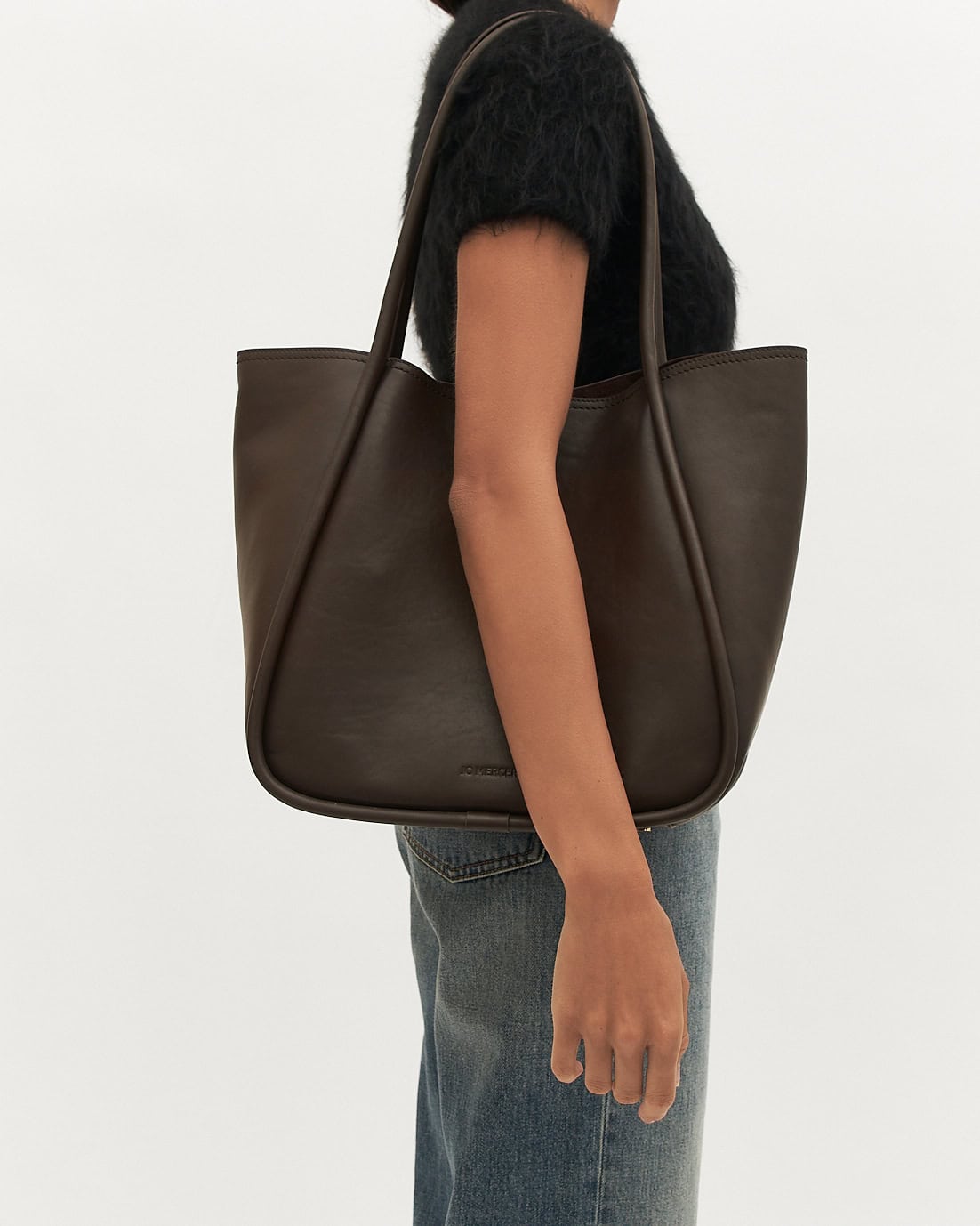 CILLIAN TOTE BAG BITTER CHOC LEATHER