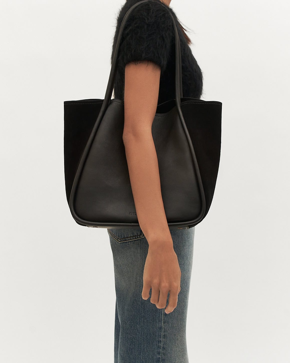 CILLIAN TOTE BAG BLACK LEATHER