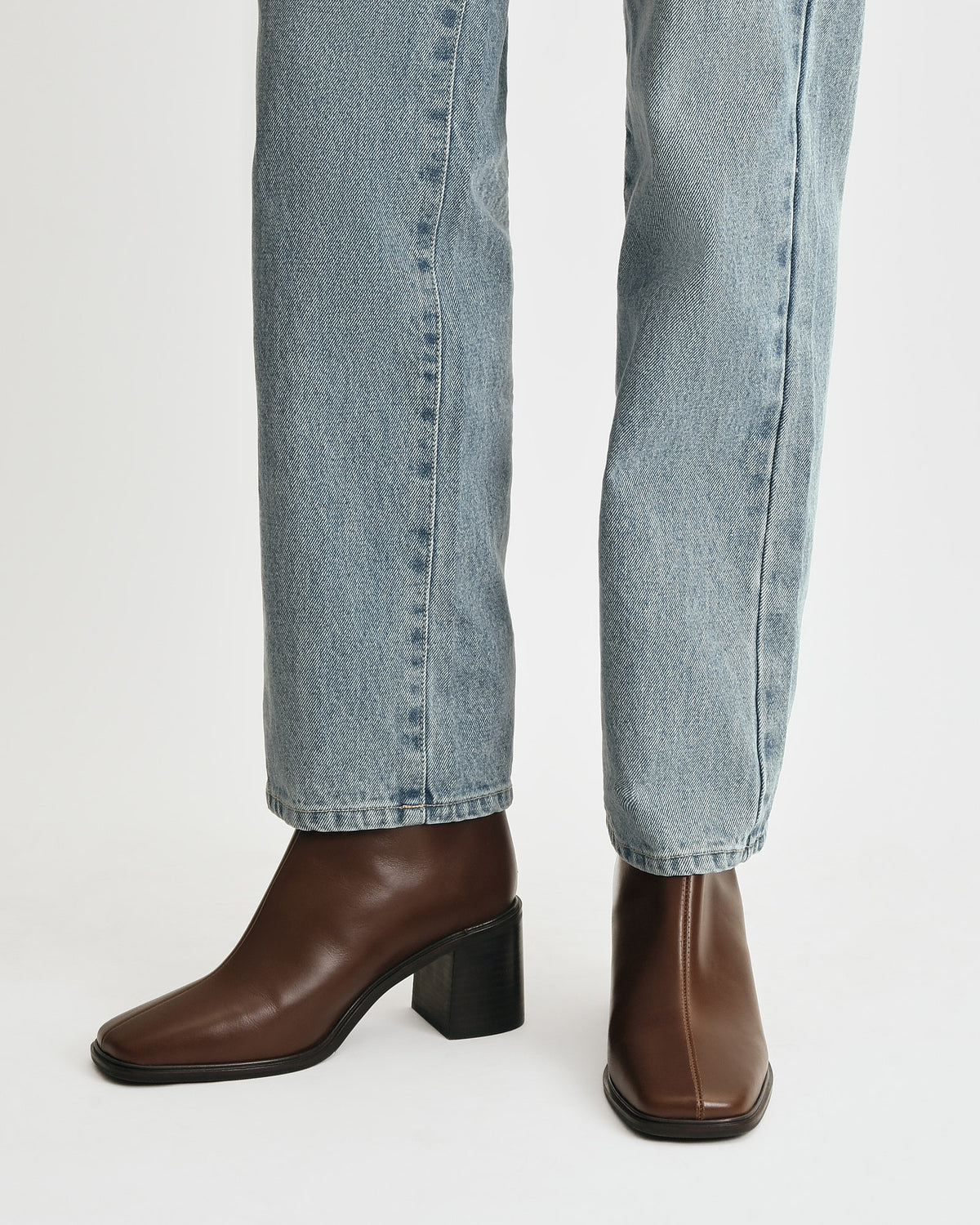 COLBY MID ANKLE BOOTS CHESTNUT LEATHER