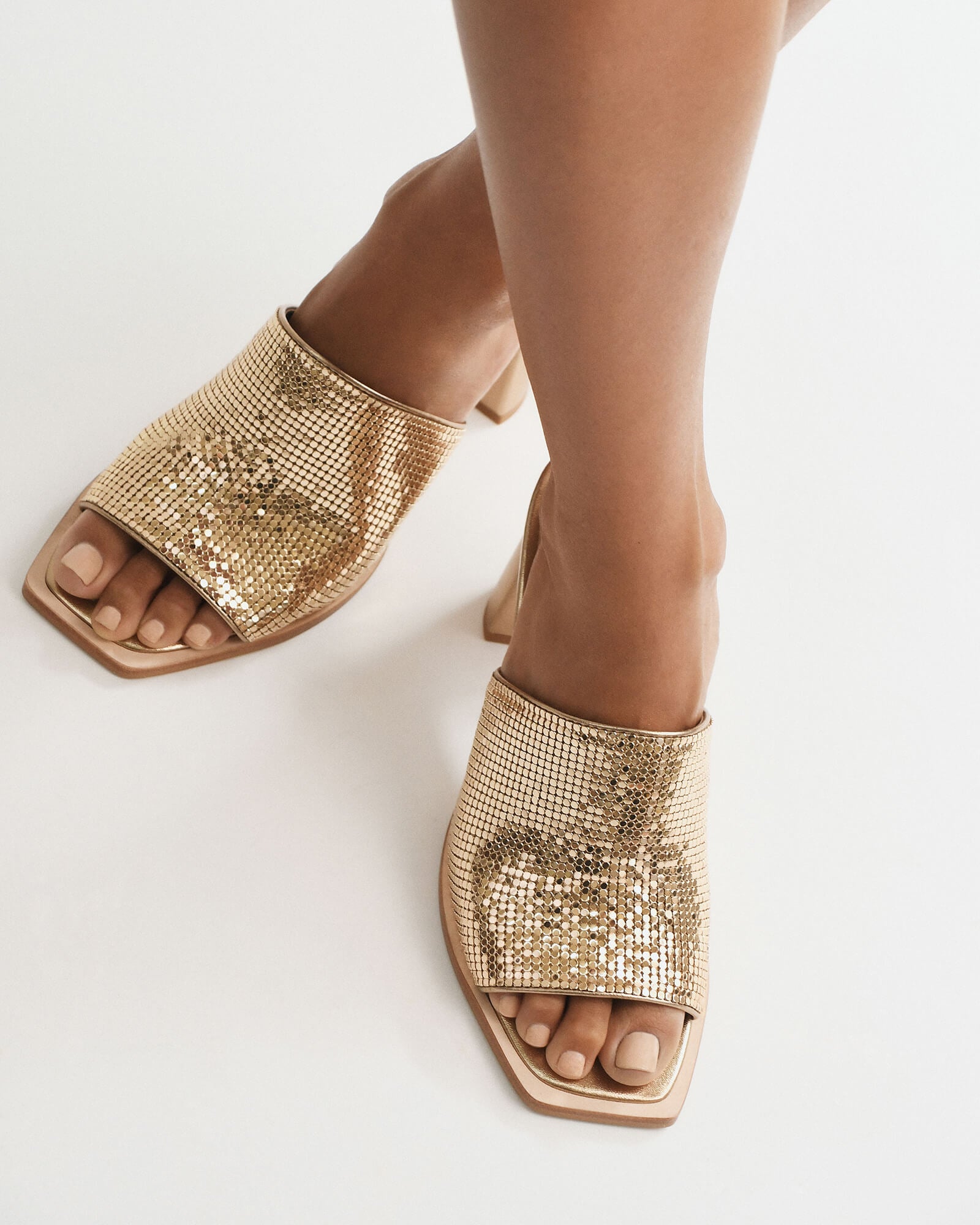 CUPID HIGH HEEL SANDALS GOLD image