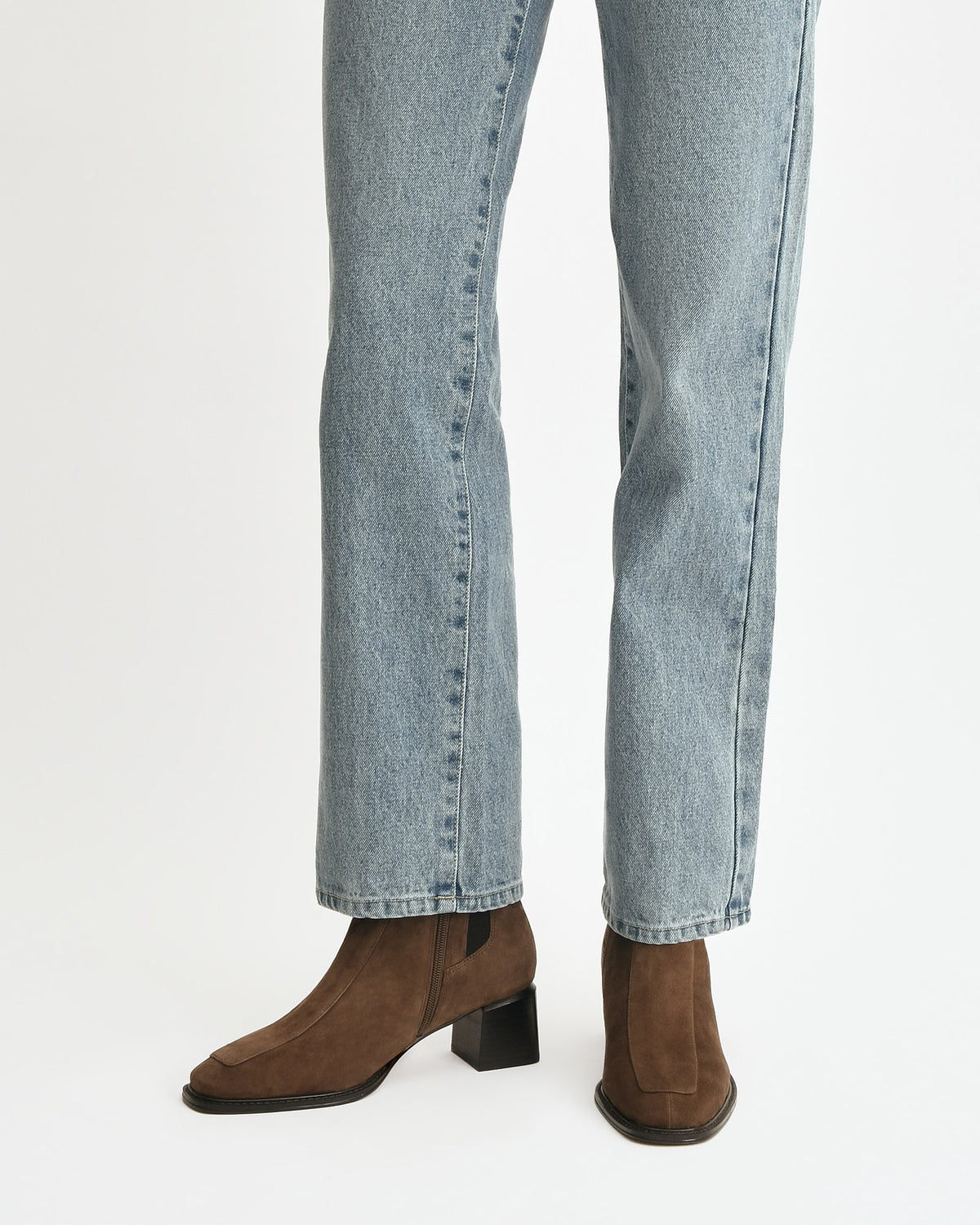 DARLA MID ANKLE BOOTS BARK SUEDE