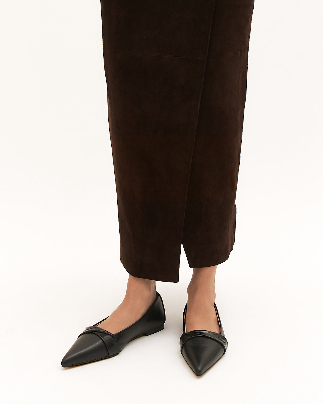 DEMETRI DRESS FLATS BLACK LEATHER image