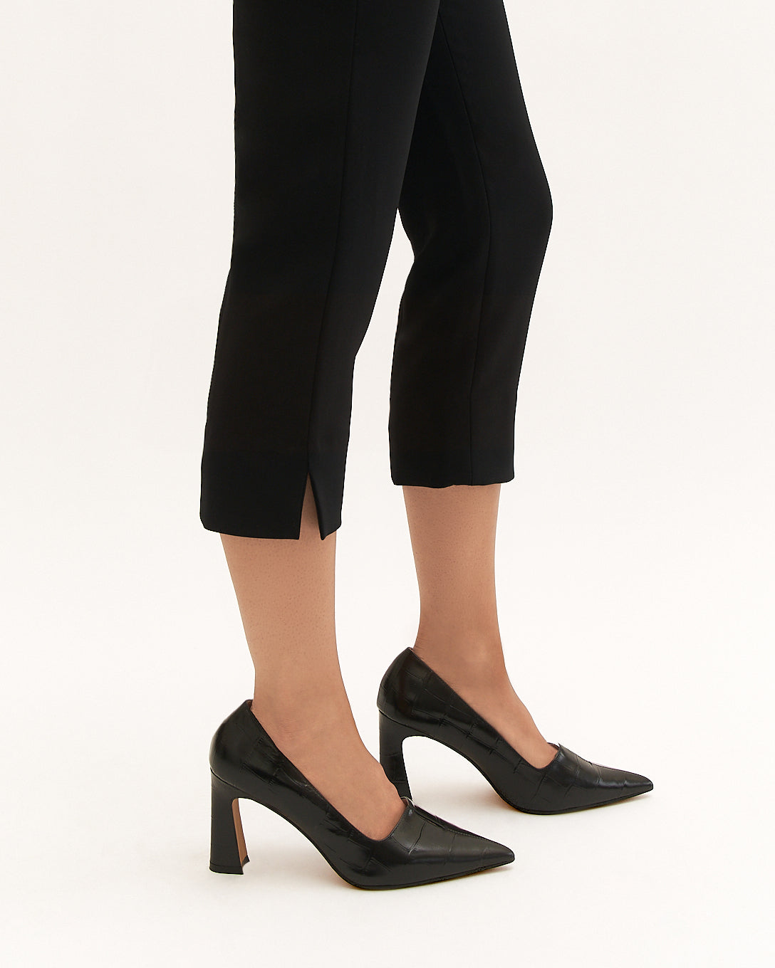 DOMINIQUE HIGH HEELS BLACK CROC image