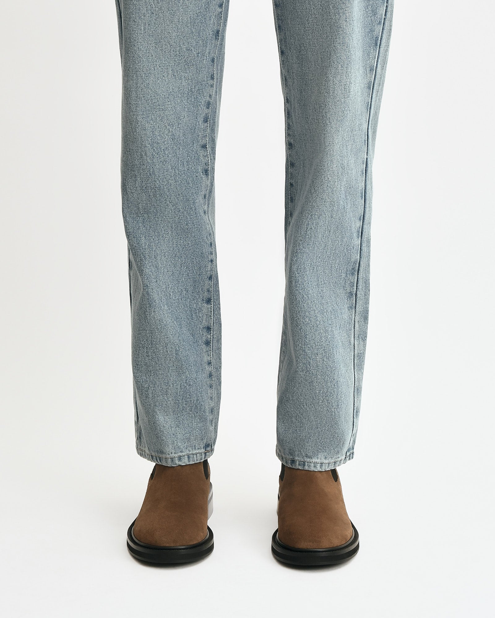 DORIAN FLAT ANKLE BOOTS BARK SUEDE image