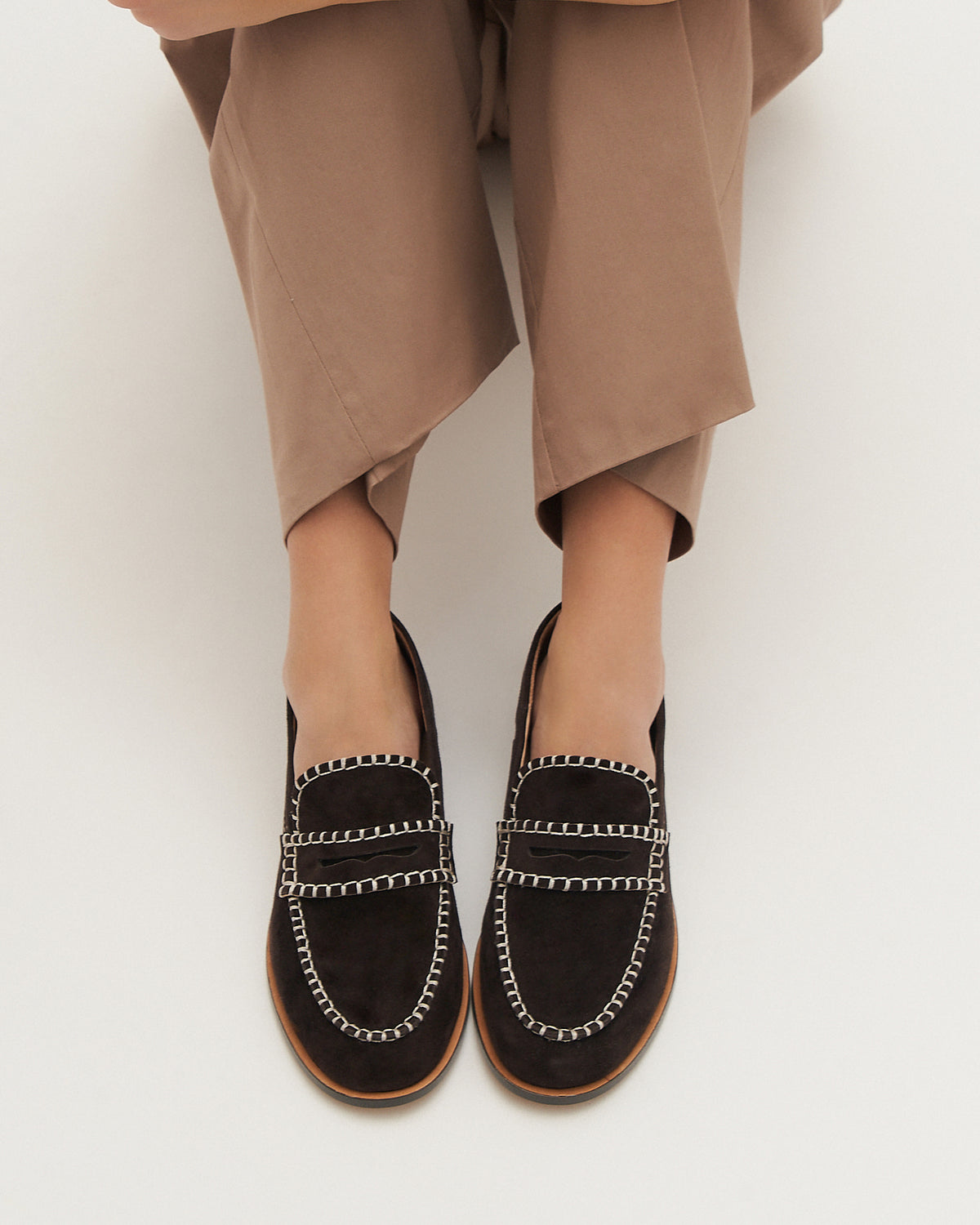 ELEANOR LOAFERS BITTER CHOC SUEDE