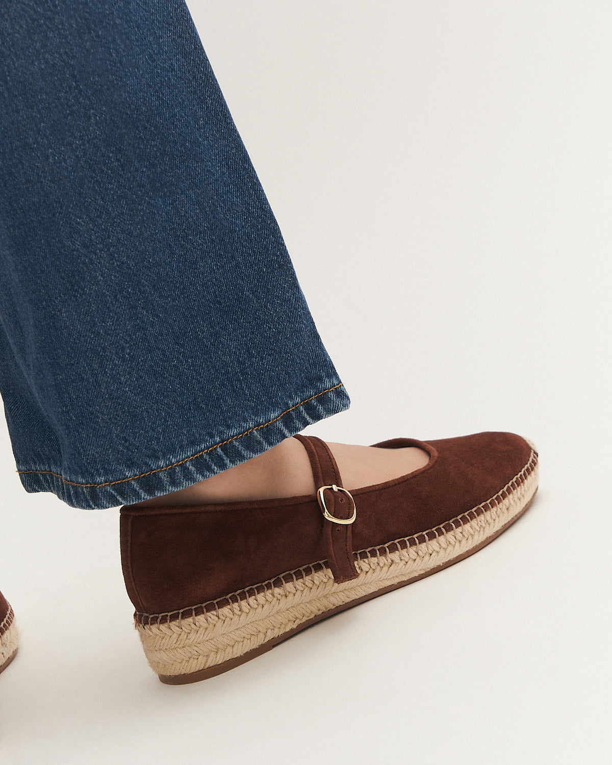 ELSIE FLAT ESPADRILLES RUSSET SUEDE