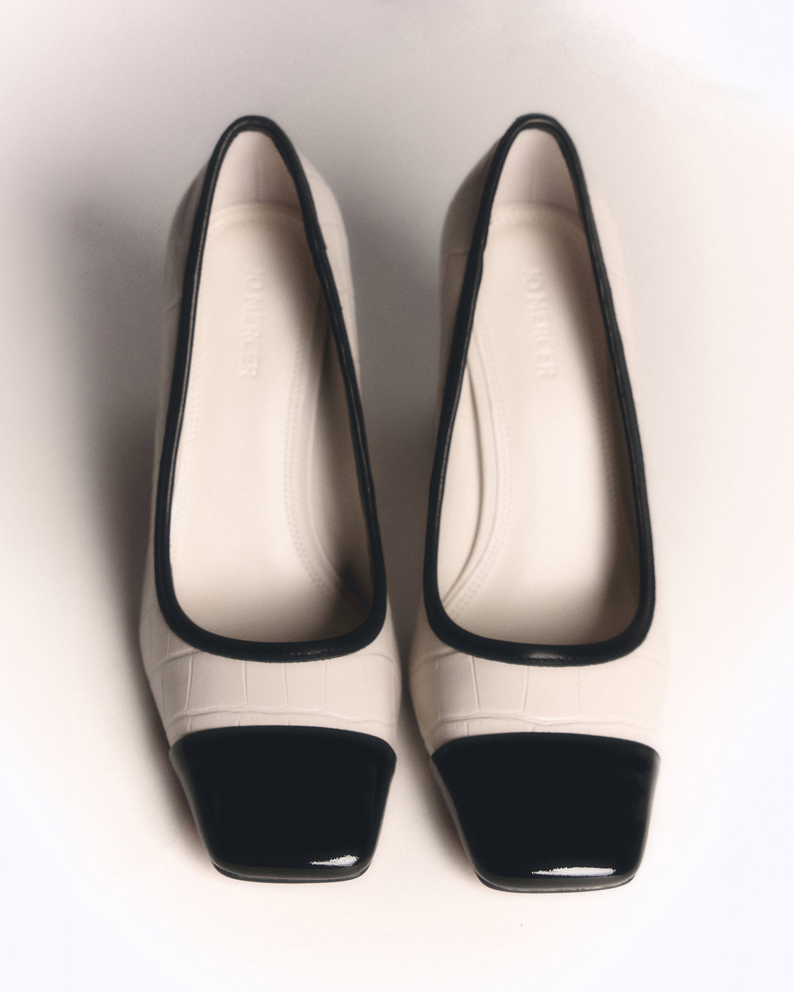 EMERIE HIGH HEELS MILK WHITE CROC image
