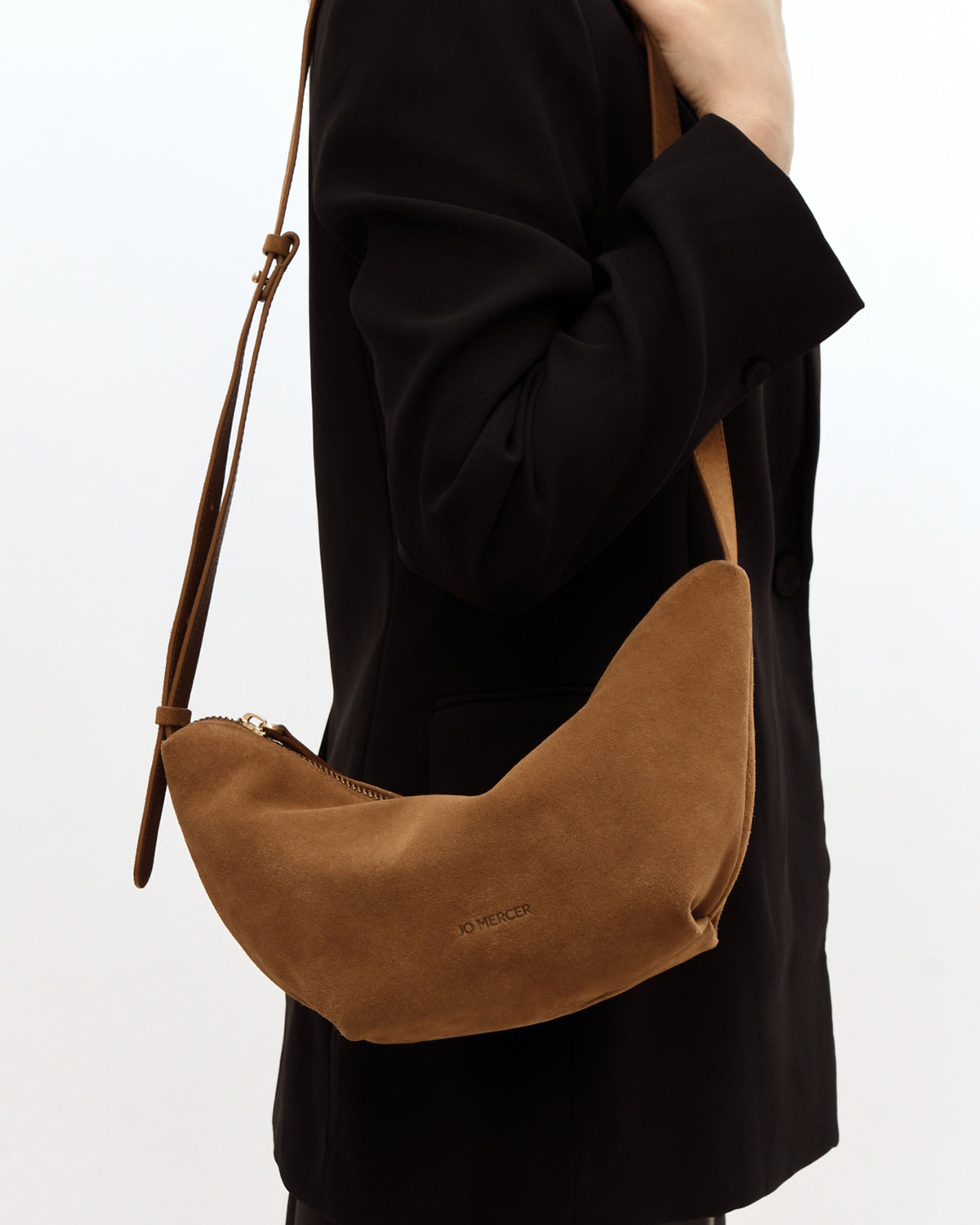FLEET CROSSBODY BAG BISCUIT SUEDE