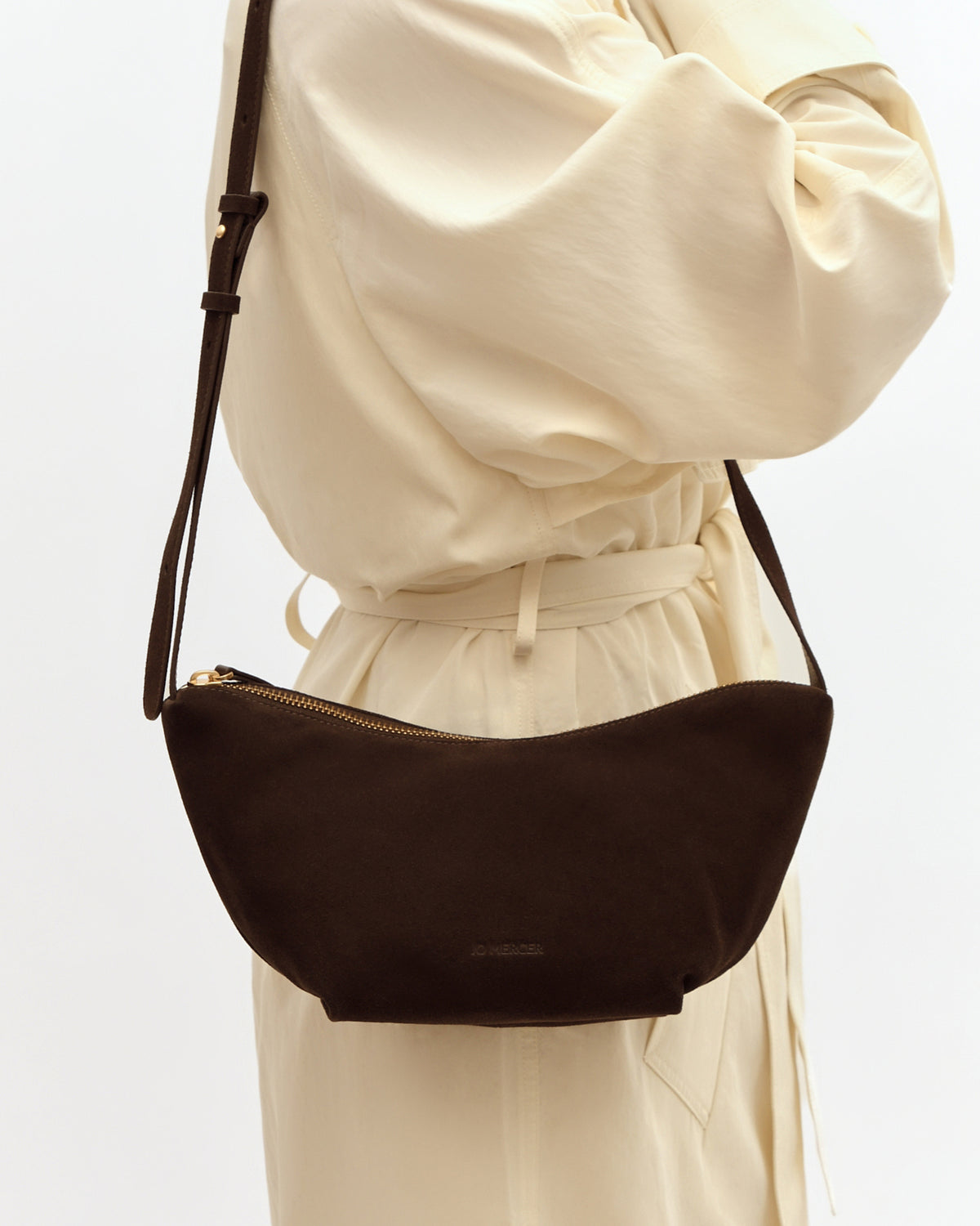 FLEET CROSSBODY BAG BITTER CHOC SUEDE
