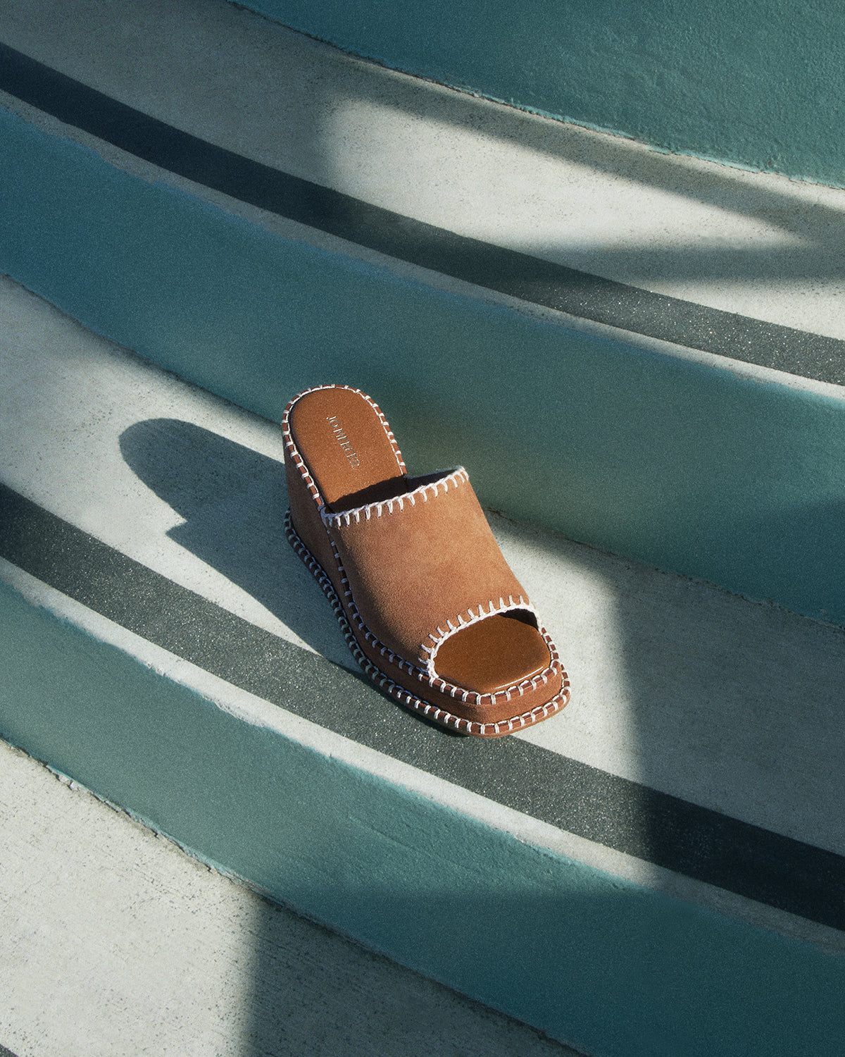 FRANKIE HIGH WEDGE SANDALS BISCUIT SUEDE image