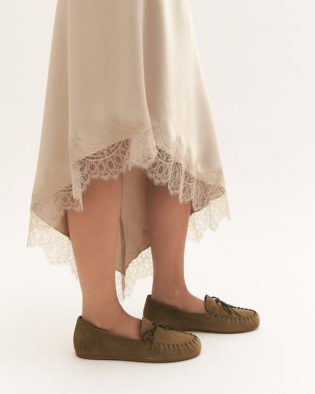 GRIFFIN LOAFERS OLIVE SUEDE image