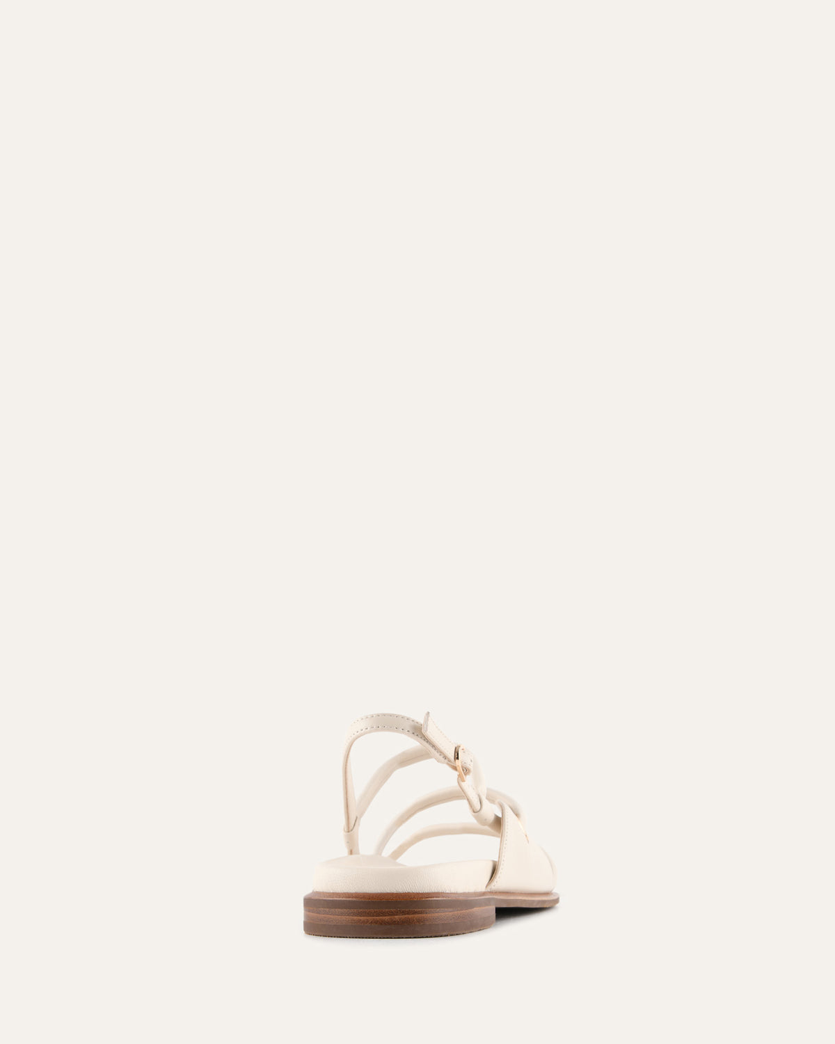 HALO FLAT SANDALS OFF WHITE LEATHER