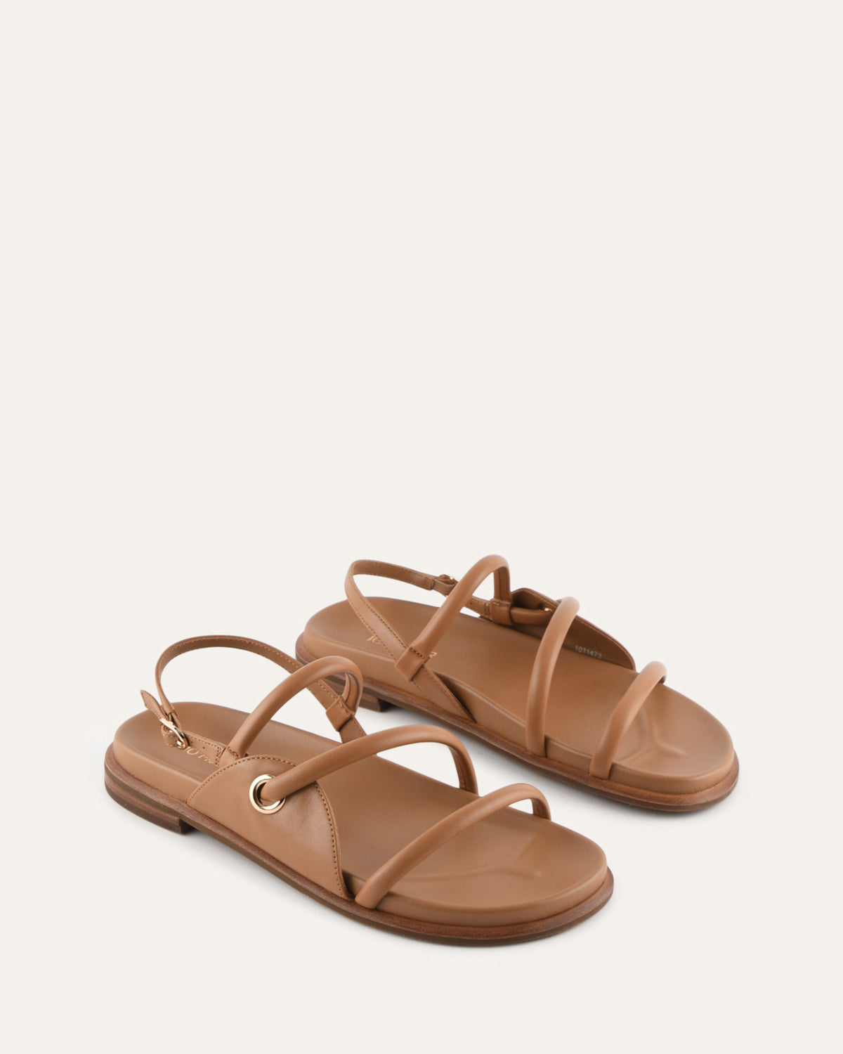 HALO FLAT SANDALS TUSCAN TAN LEATHER
