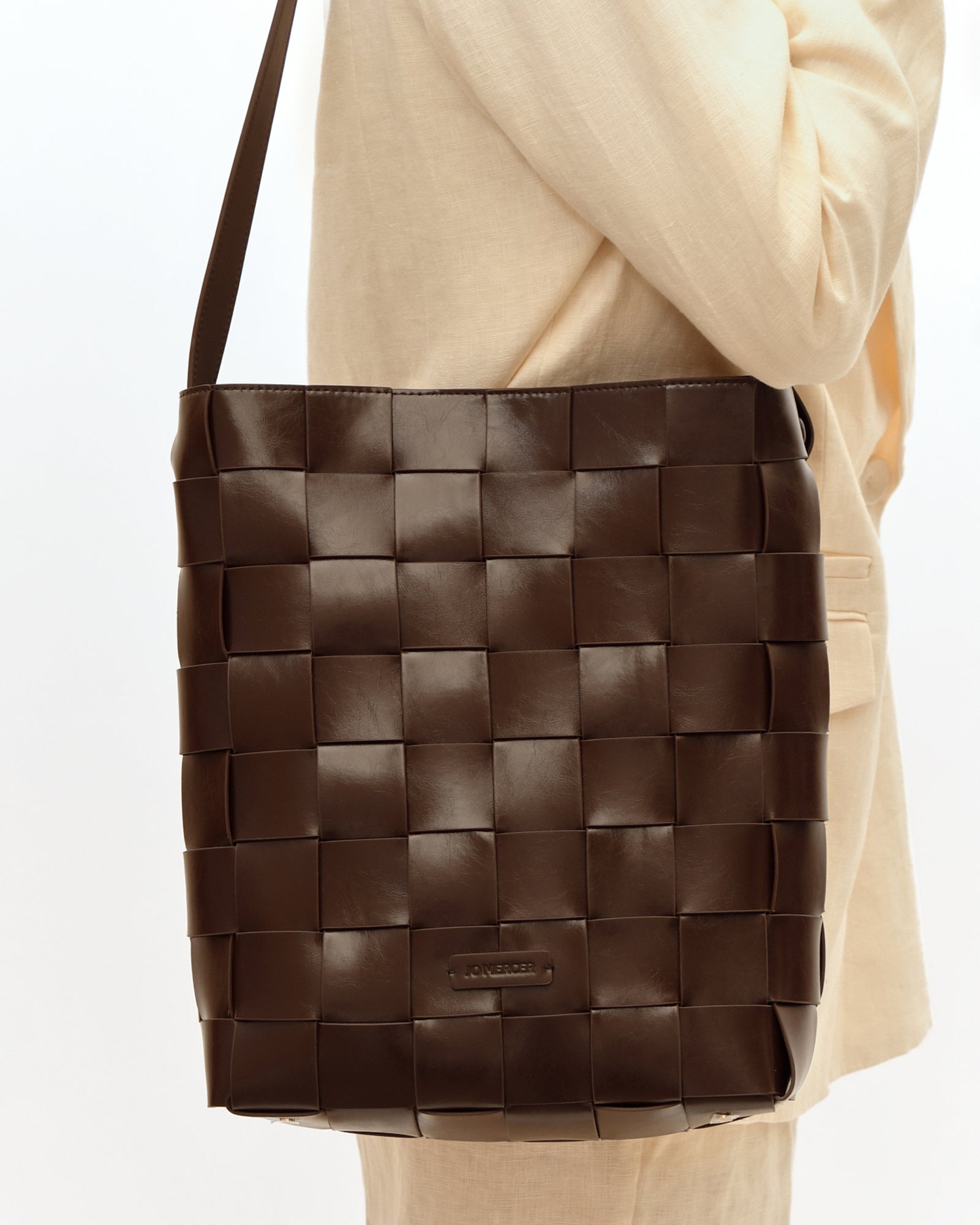 HAZE TOTE BAG BITTER CHOC LEATHER image