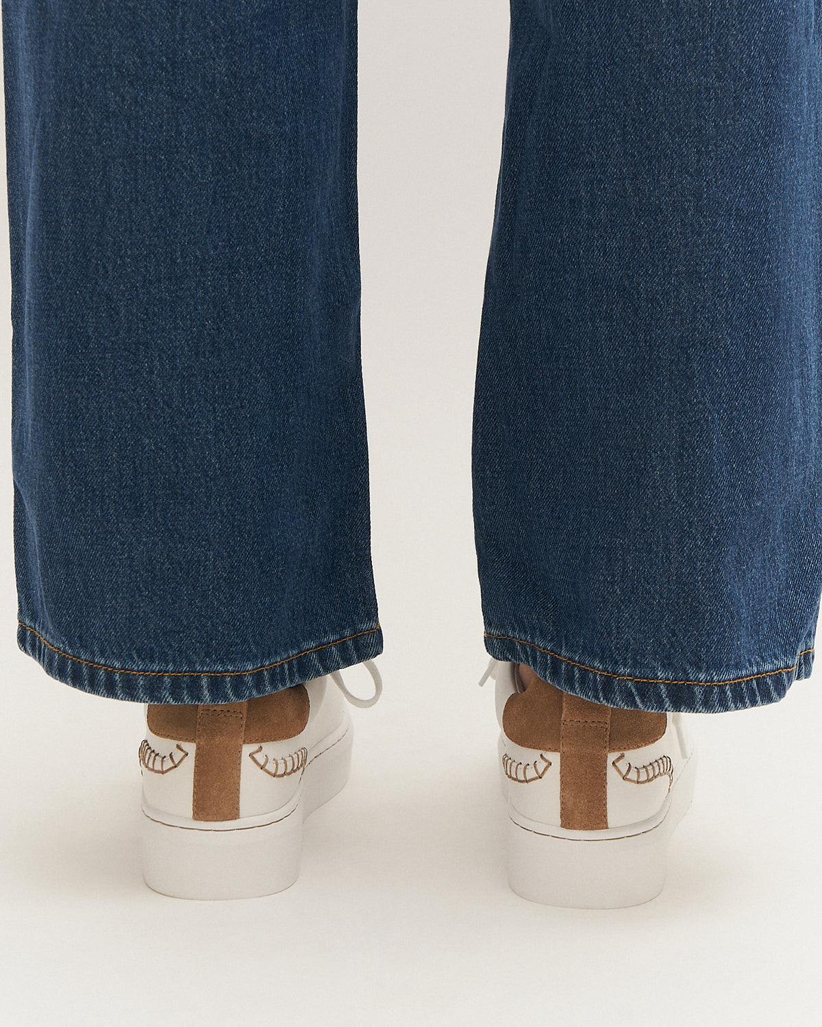 HAZEL SNEAKERS WHITE/LATTE LEATHER