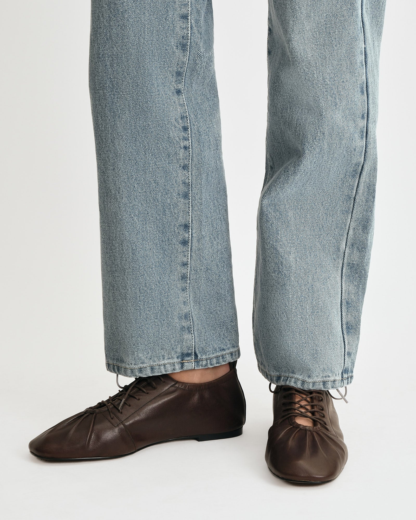 HUNTER CASUAL FLATS CHOCOLATE LEATHER image