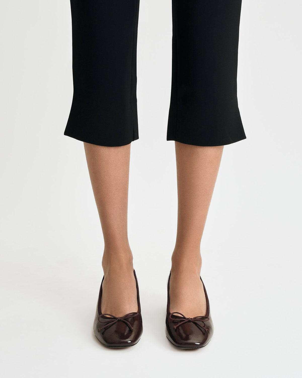LARA LOW HEELS MERLOT CRINKLE PATENT