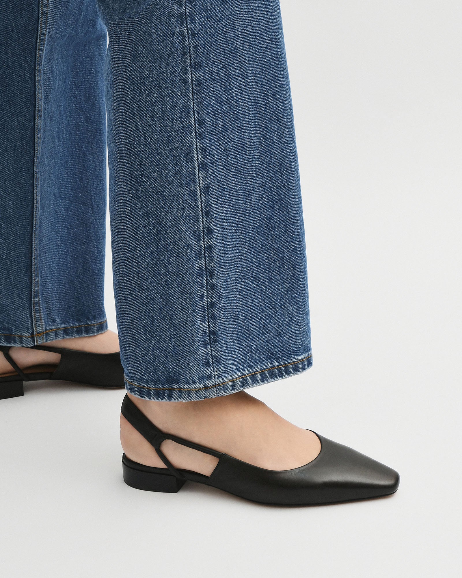 LARISSA DRESS FLATS BLACK LEATHER - Jo Mercer LARISSA DRESS FLATS BLACK LEATHER - Jo Mercer