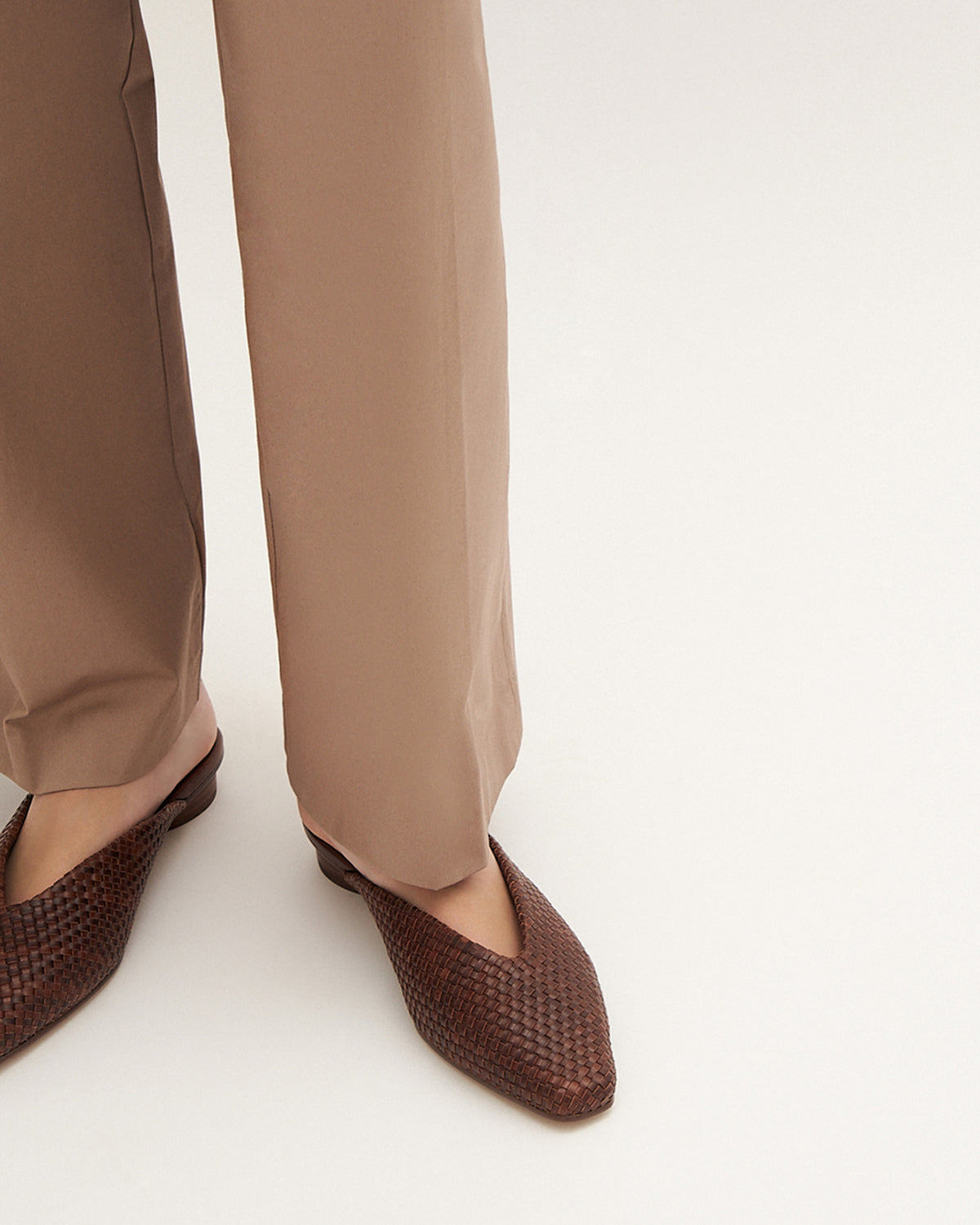 LENA DRESS FLATS PECAN LEATHER