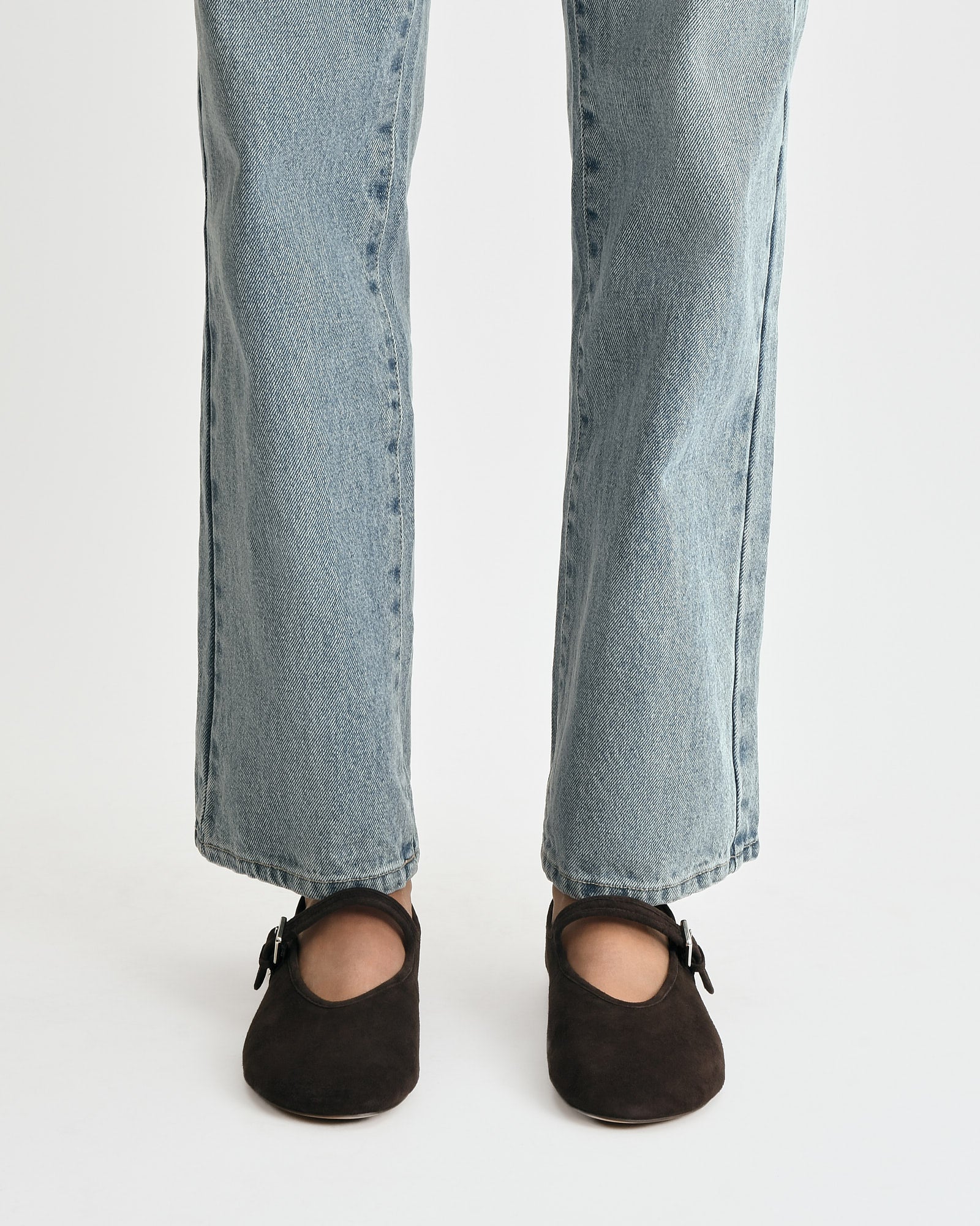 LENNY CASUAL FLATS BITTER CHOC SUEDE image