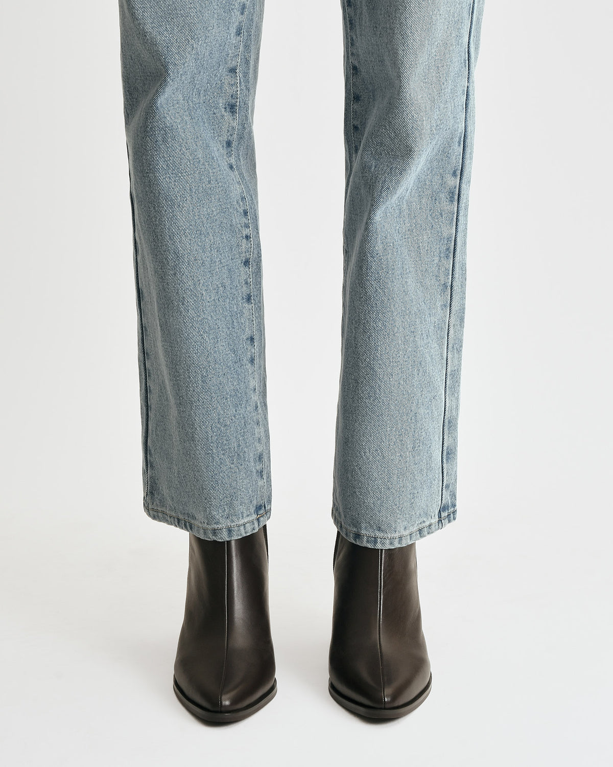 LEVI HIGH ANKLE BOOTS BITTER CHOC LEATHER