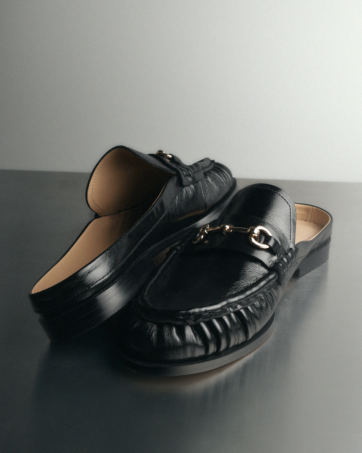 MAGGIE LOAFERS BLACK LEATHER