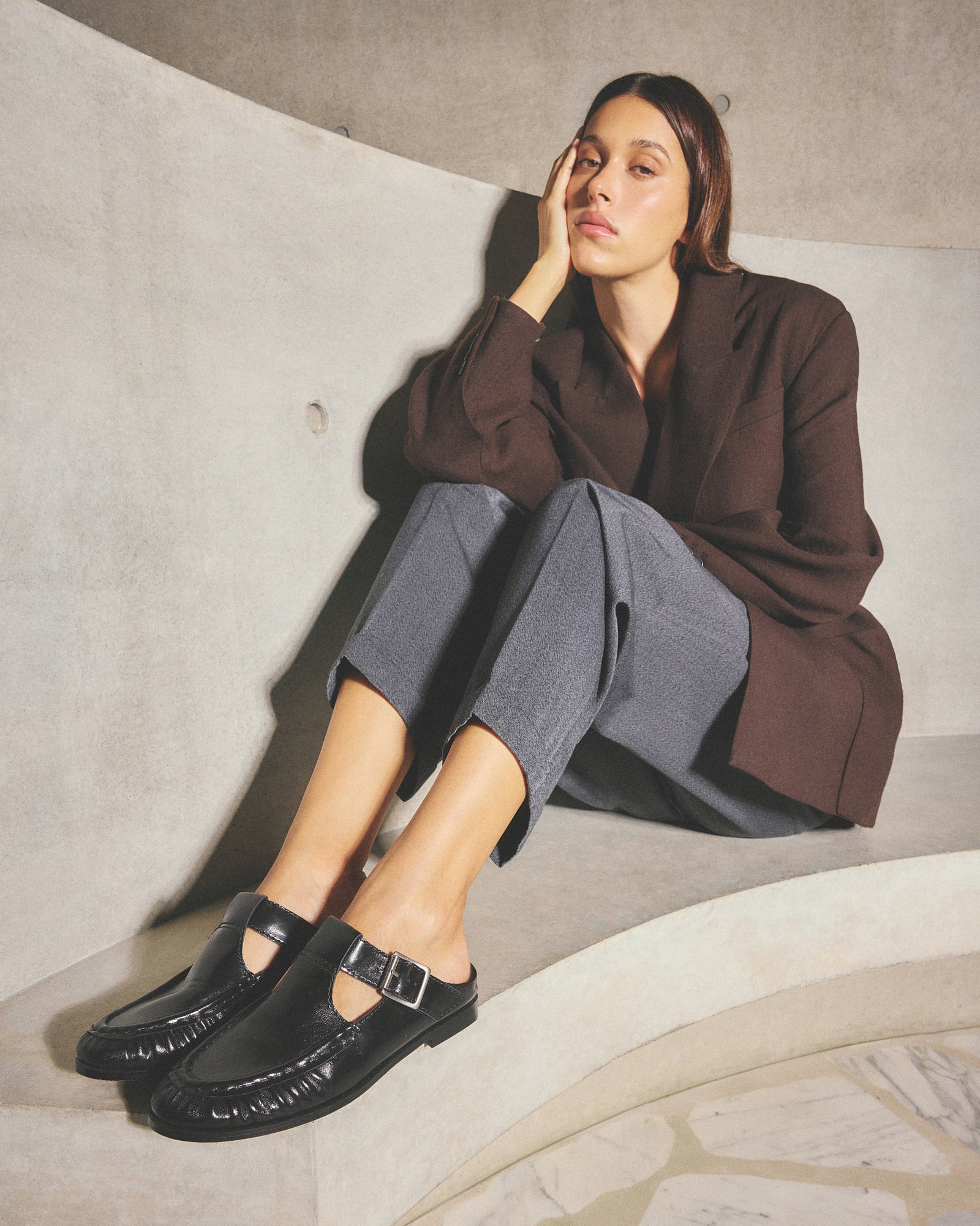 MALIA LOAFERS BLACK LEATHER image