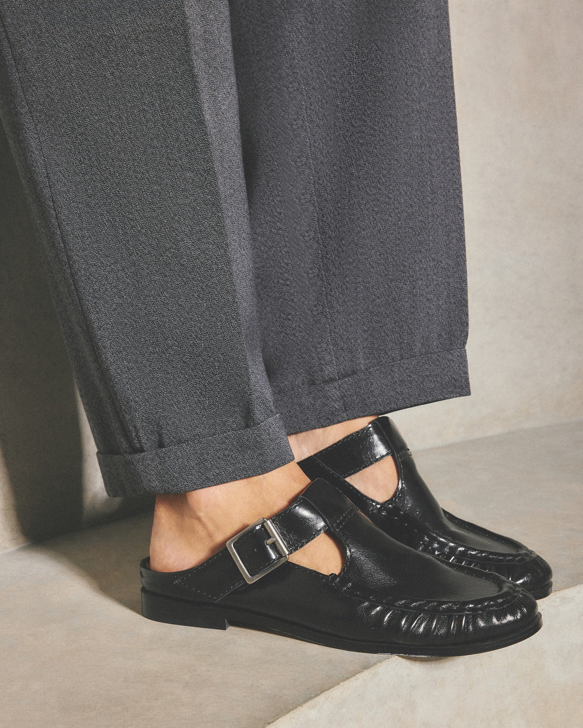MALIA LOAFERS BLACK LEATHER