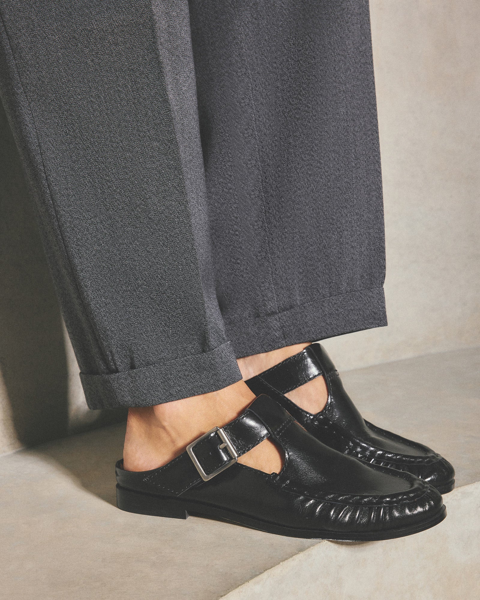 MALIA LOAFERS BLACK LEATHER image