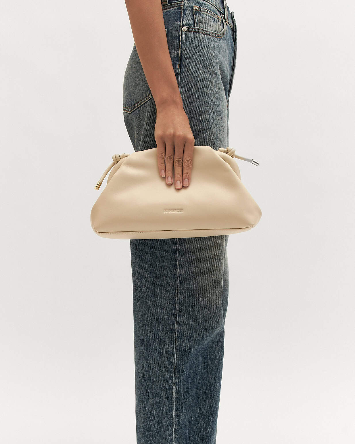 MILLY CROSSBODY BAG OFF WHITE LEATHER image